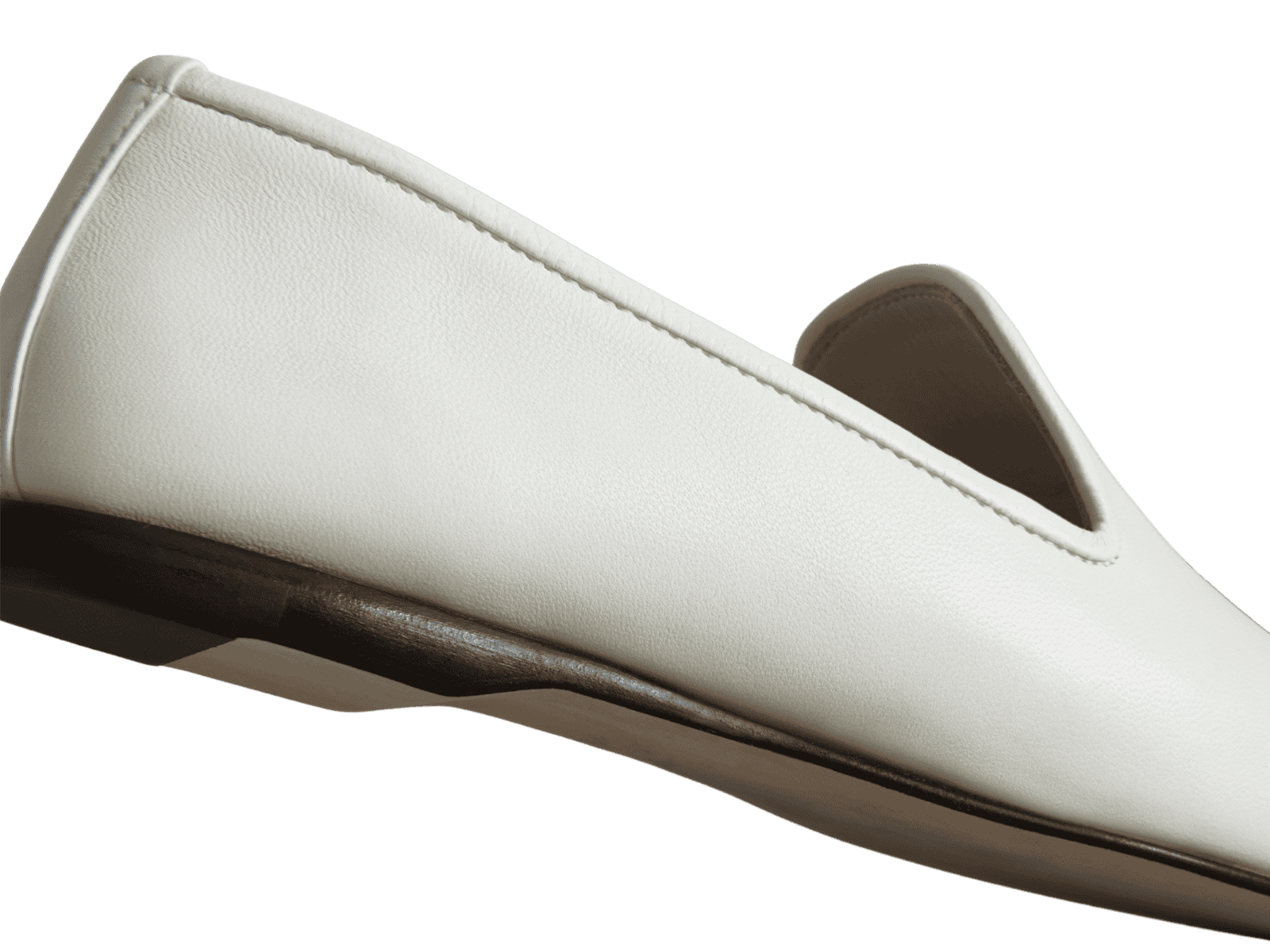 Fenice Loafers in Blanc Cassè Nappa
