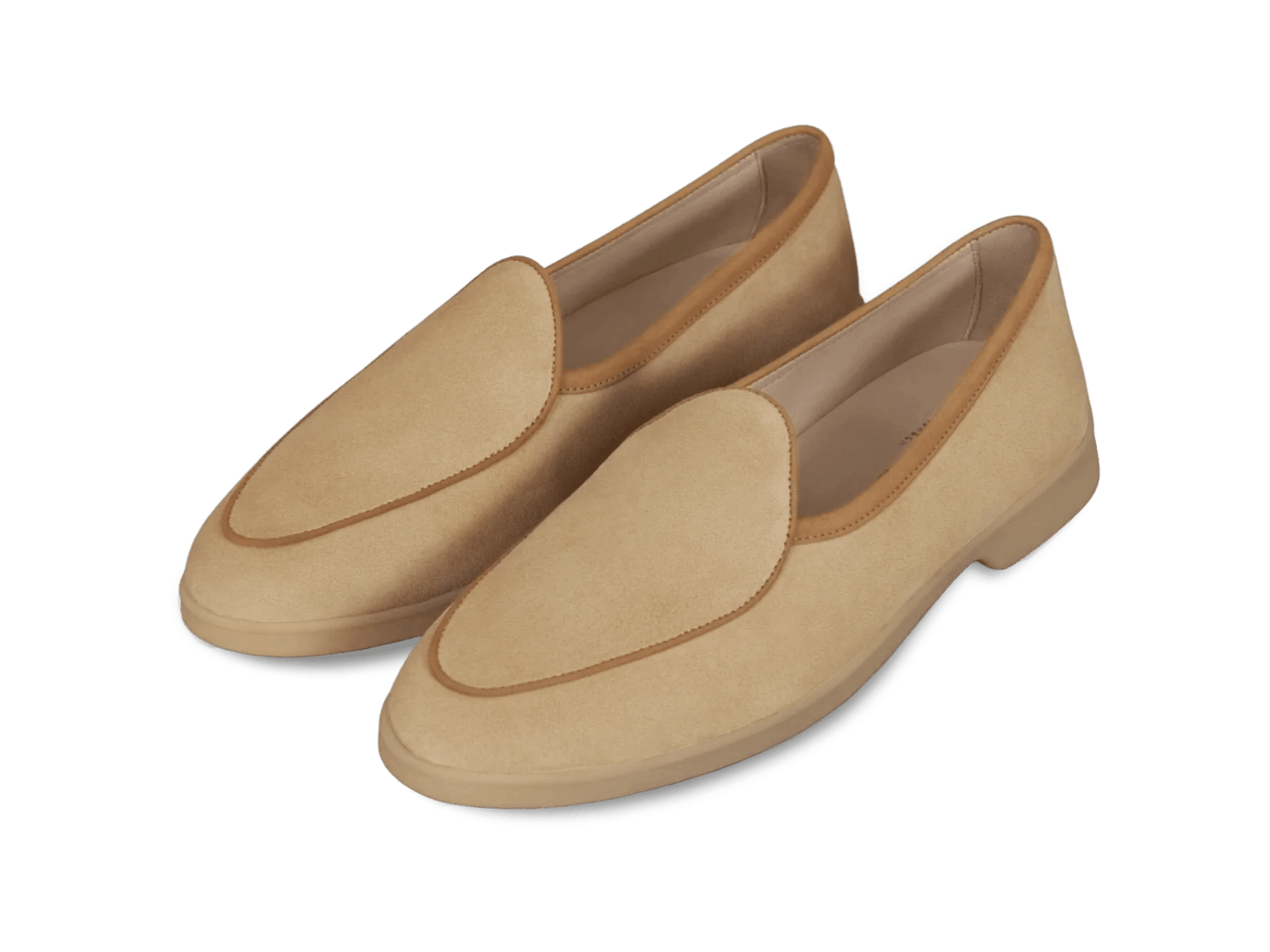 Stride Loafers in Tropez Beige Glove Suede Natural Sole