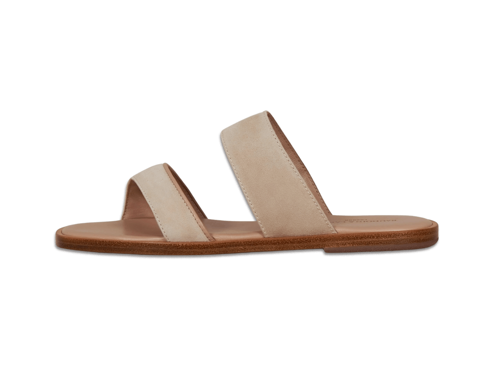 Plume Sandal in Albâtre Luxe Suede and Nappa