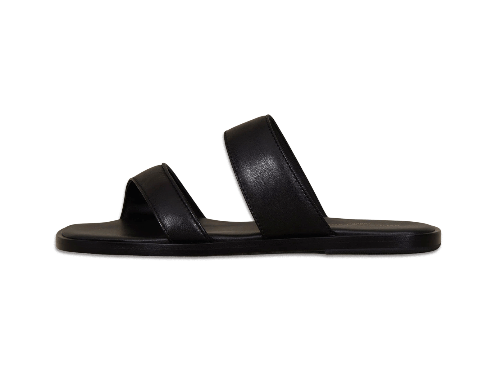 Plume Sandal in Black Nappa