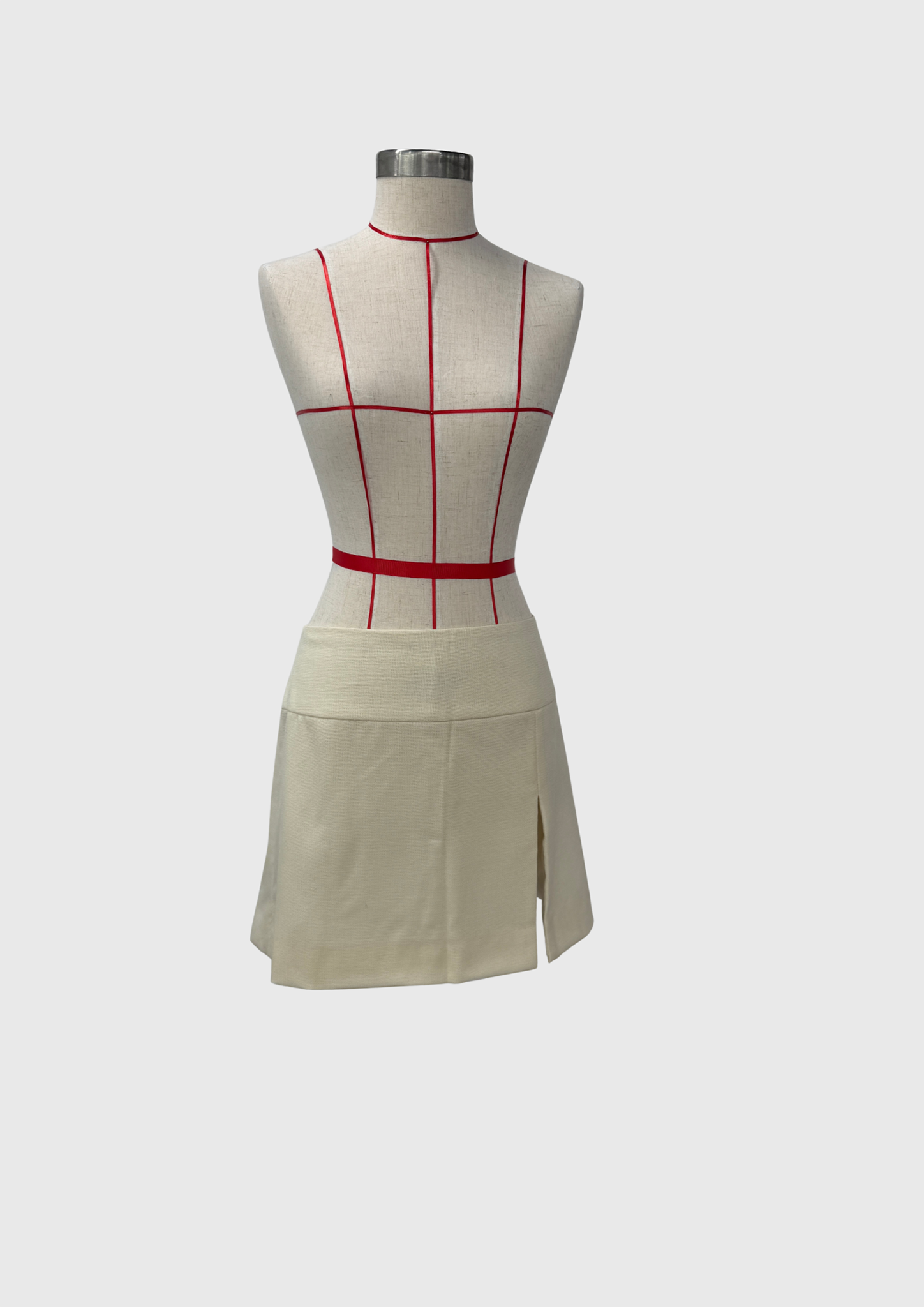 Linen Skirt in Cream