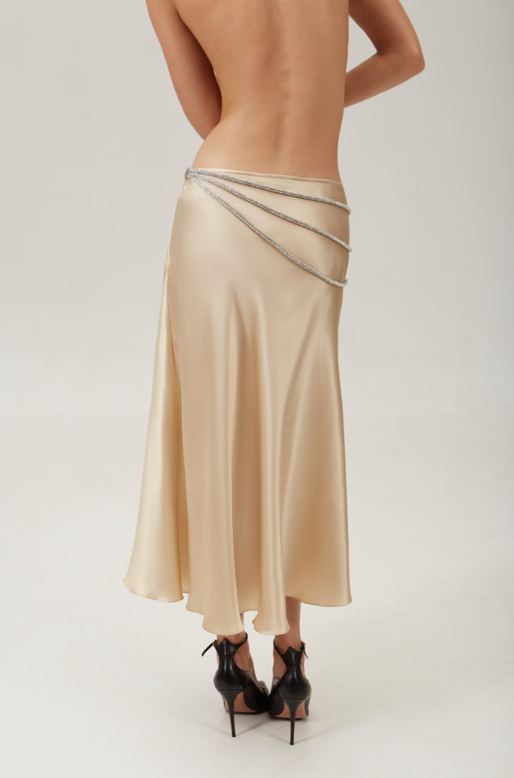 LAETITIA SKIRT  - Champagne Gold