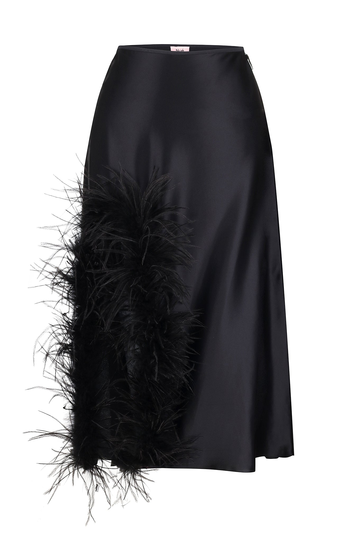 LAETITIA SKIRT FEATHERS - Black