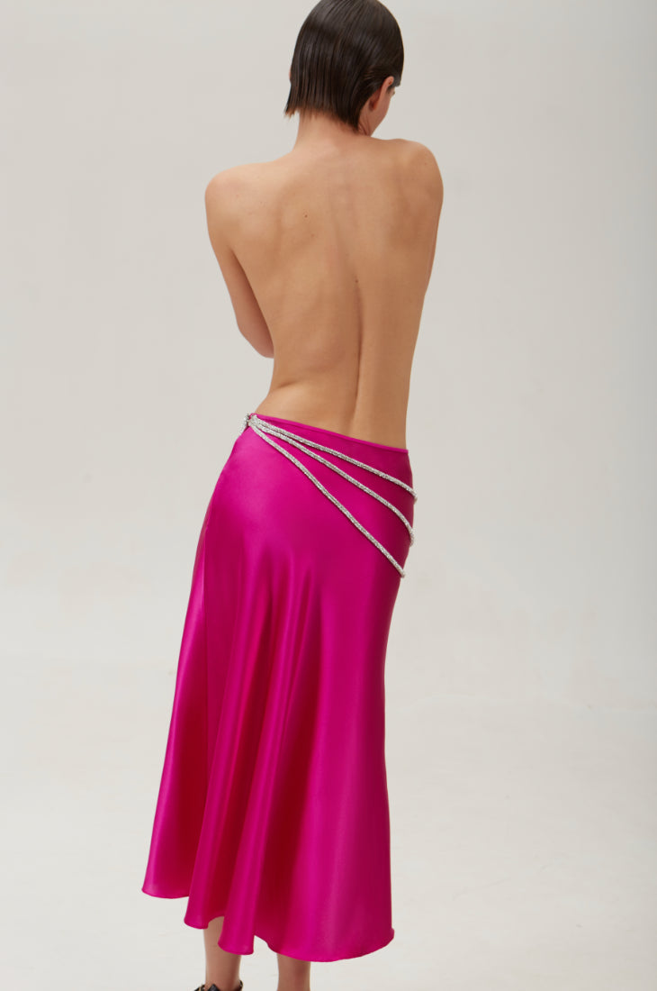 LAETITIA SKIRT  - Fuchsia Pink