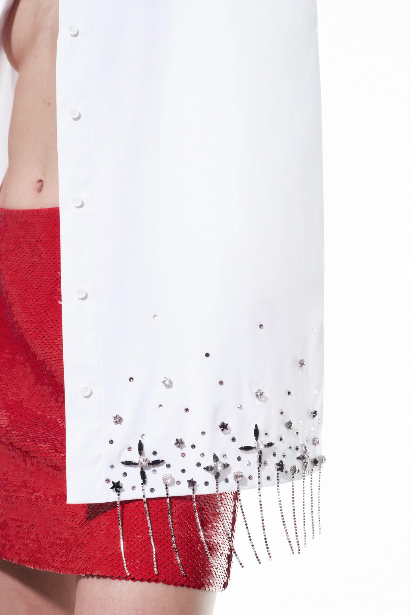 STARLIGHT EMBROIDERED SHIRT - White