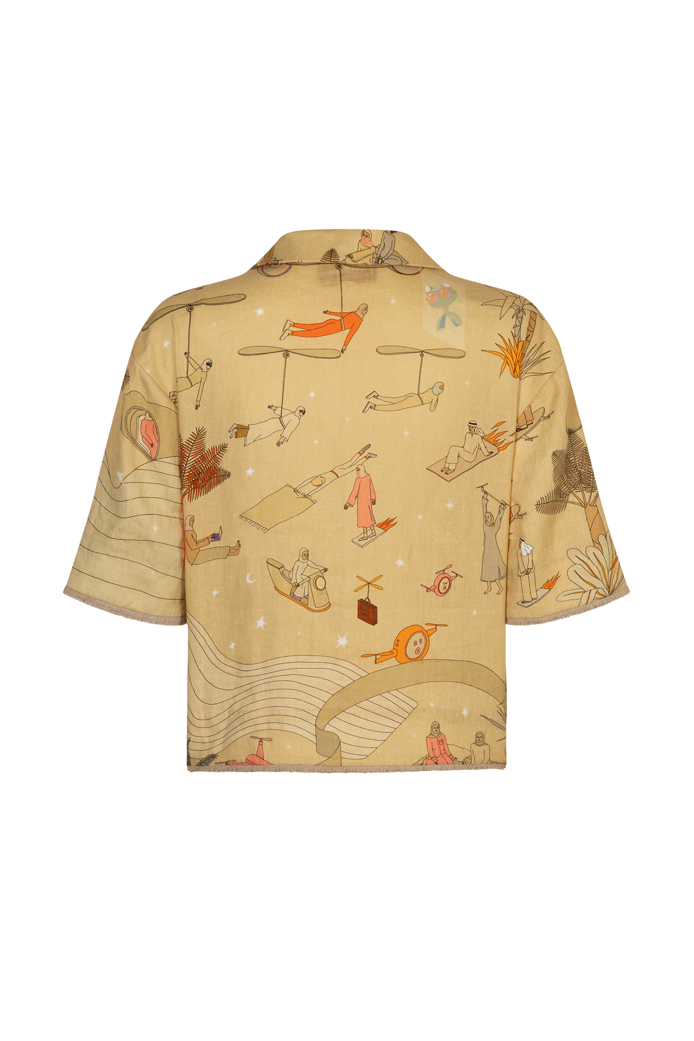 Cropped Linen Shirt