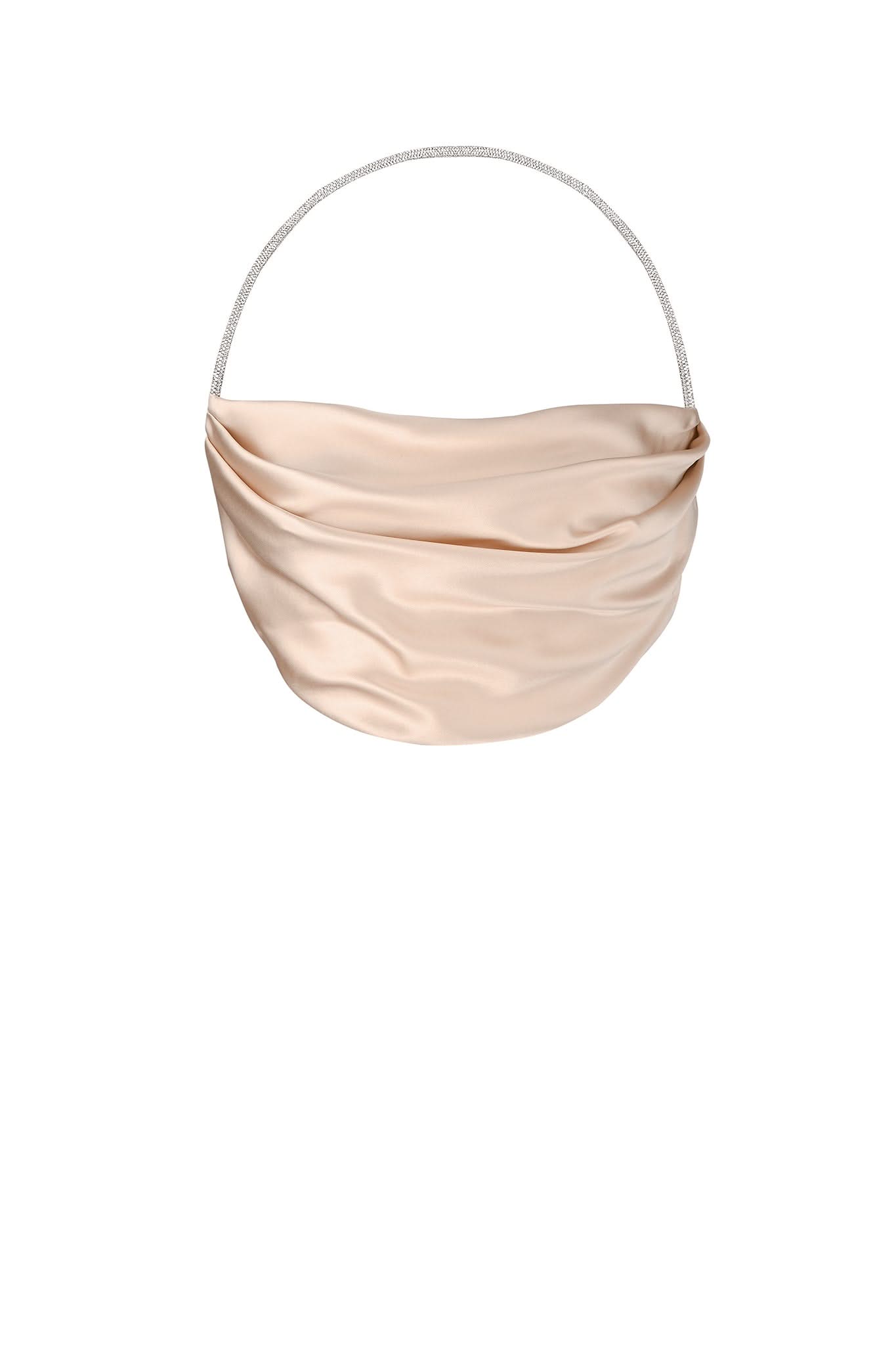 SILK TOP WITH CRYSTAL CORD - Champagne Gold