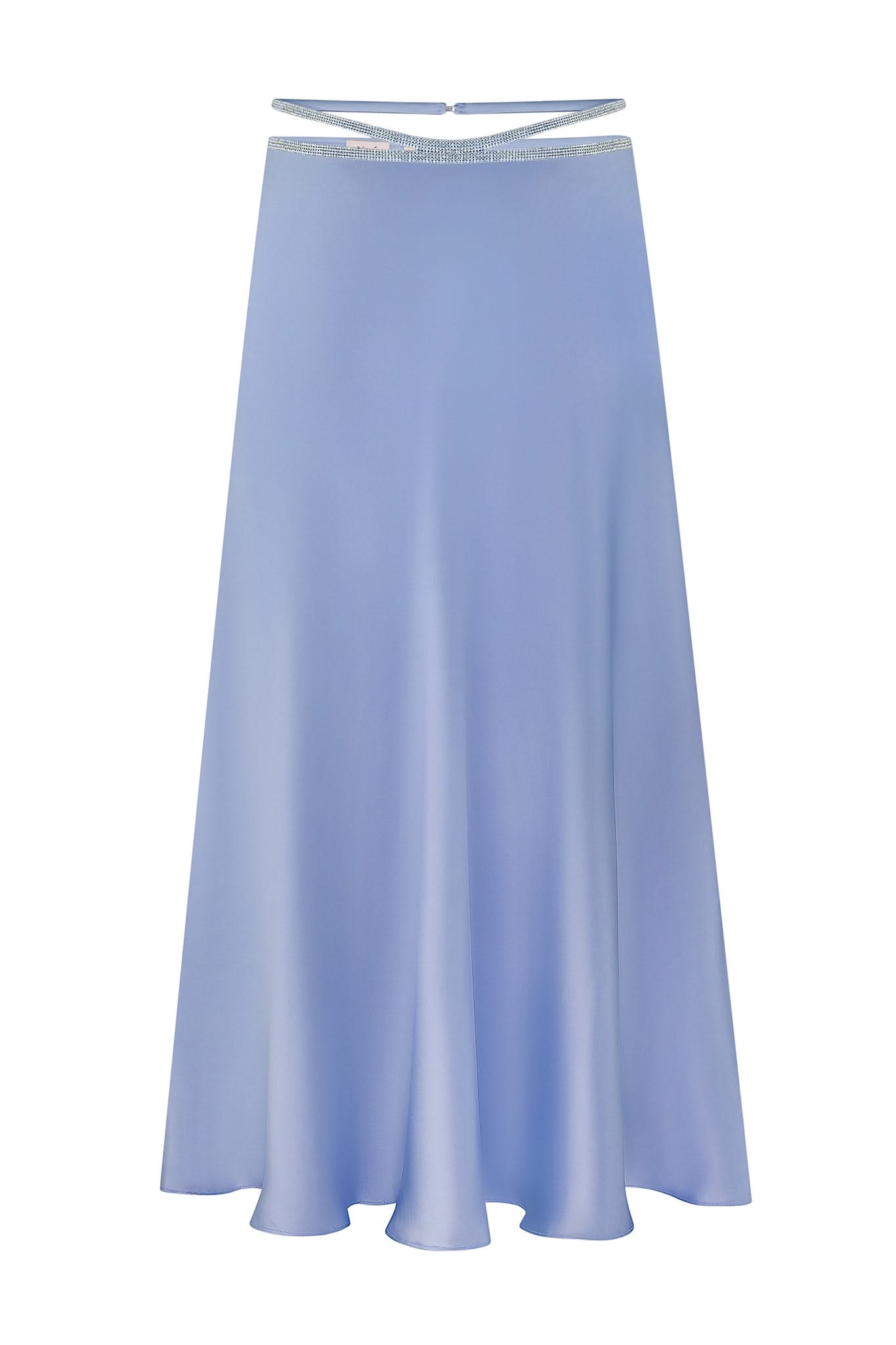 SILK SKIRT MIDI - Sky Blue