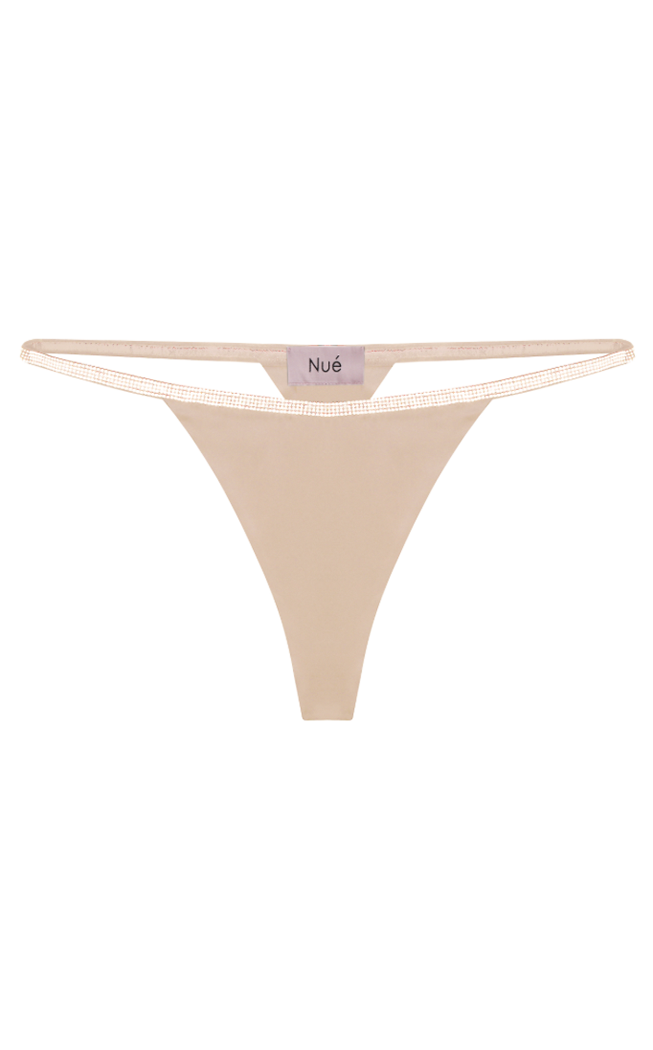 ROSIE SILK THONG - Champagne Gold
