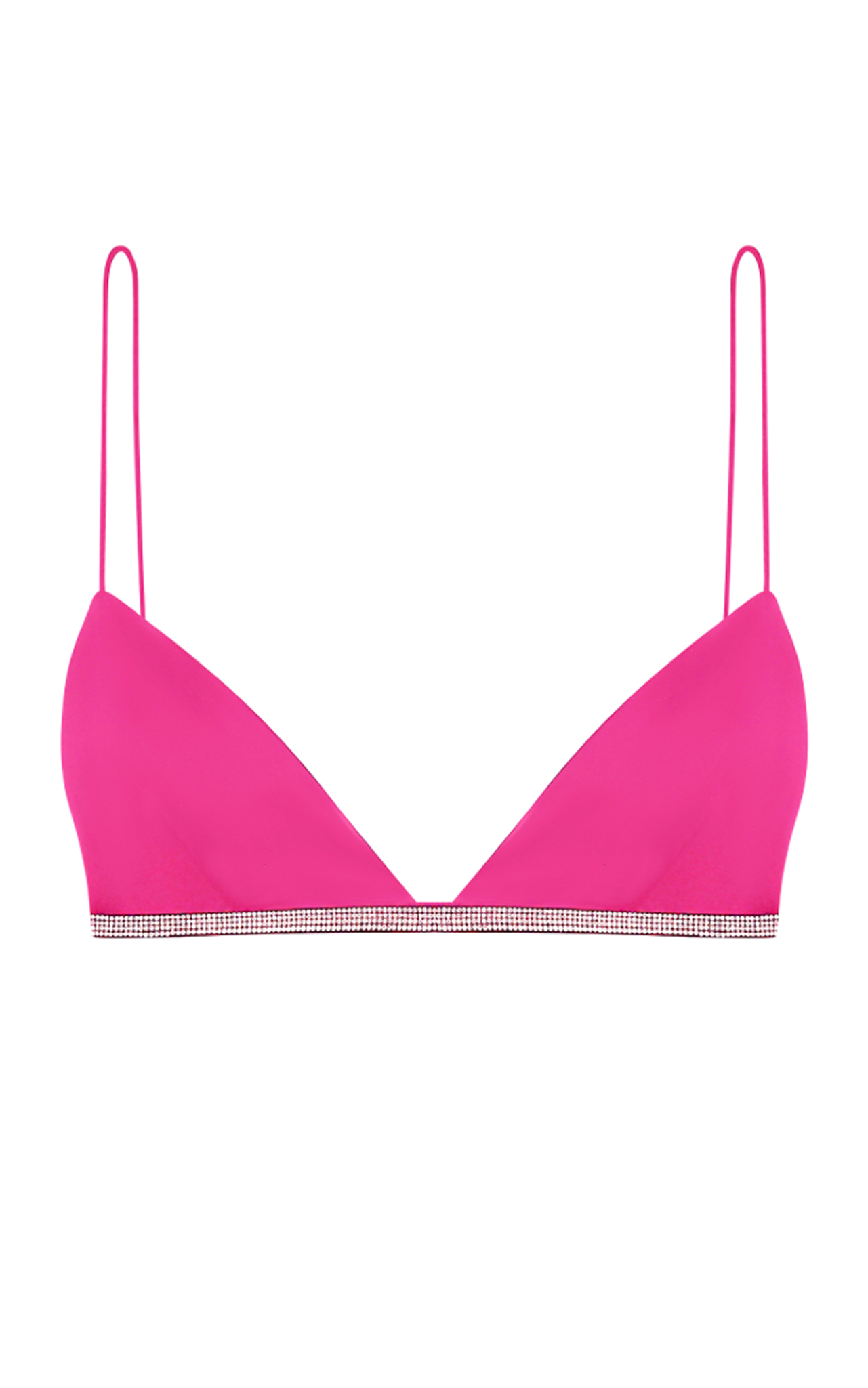 ROSIE SILK BRA - Fuchsia Pink