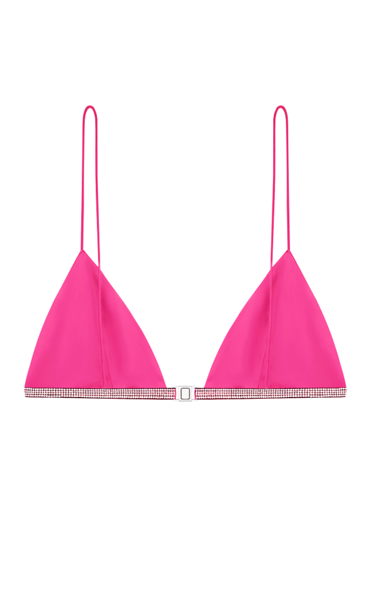 ROSIE SILK BRA - Fuchsia Pink