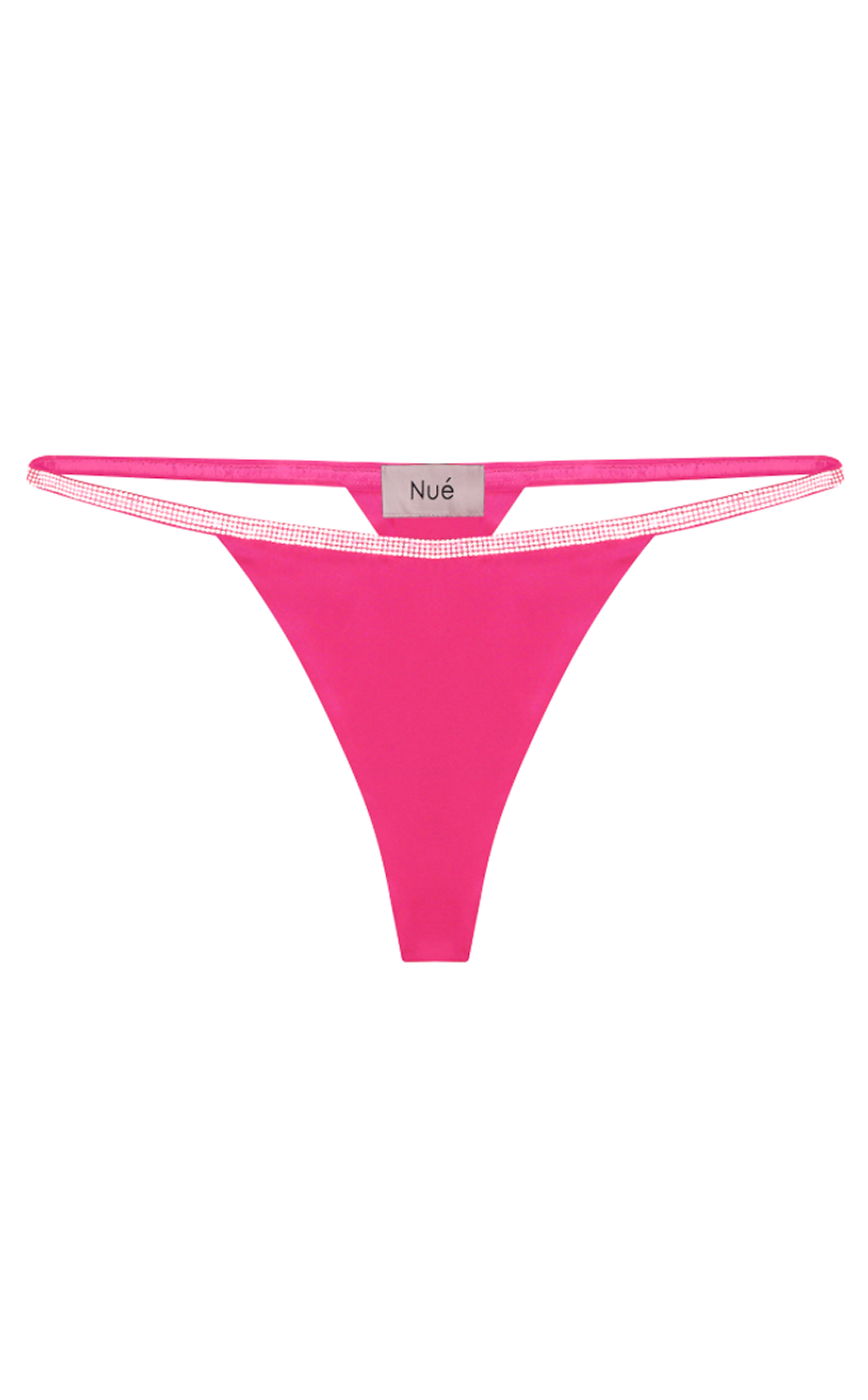ROSIE SILK THONG - Fuchsia Pink