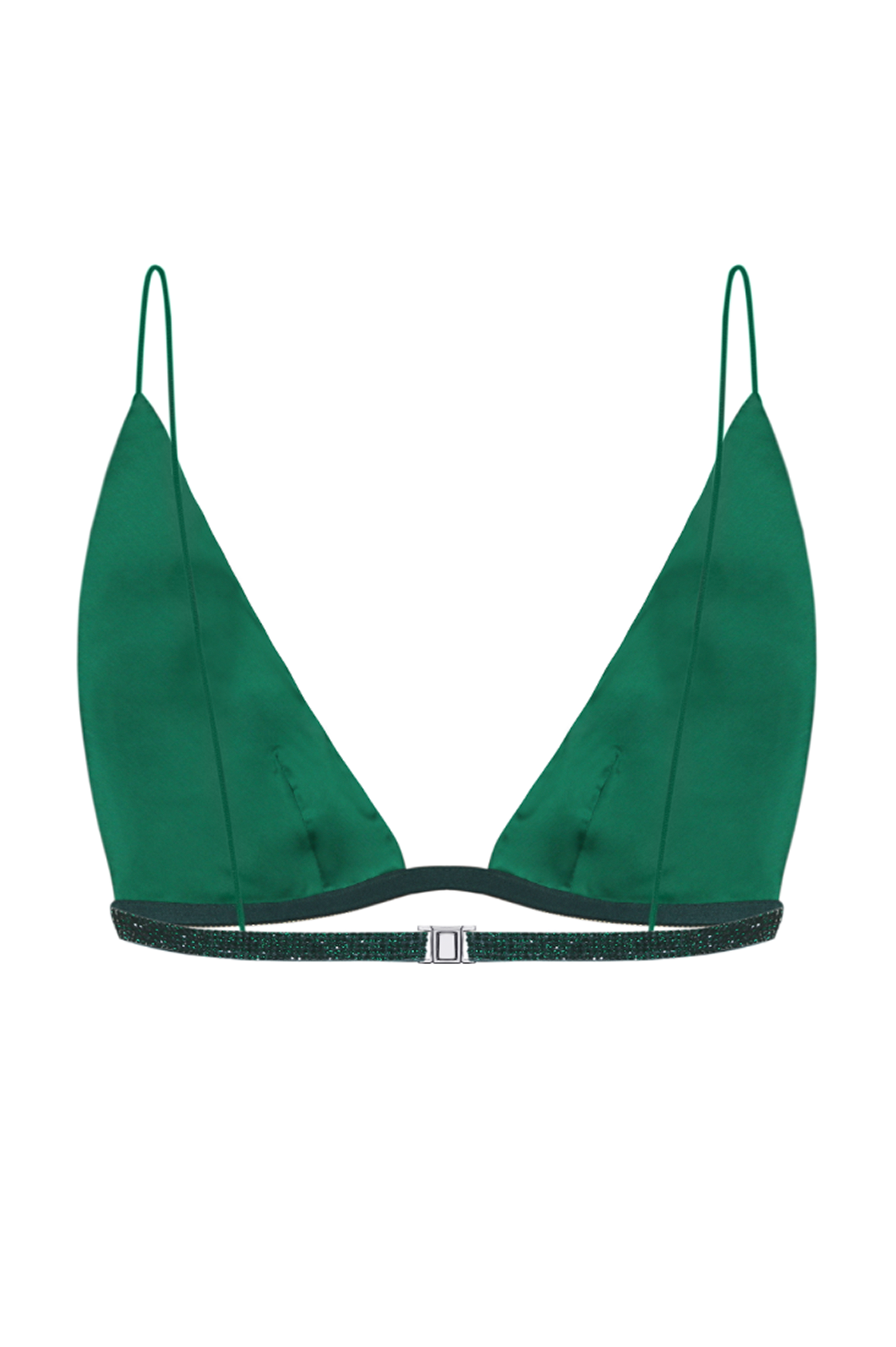 TRIANGLE BRA LONG - Emerald
