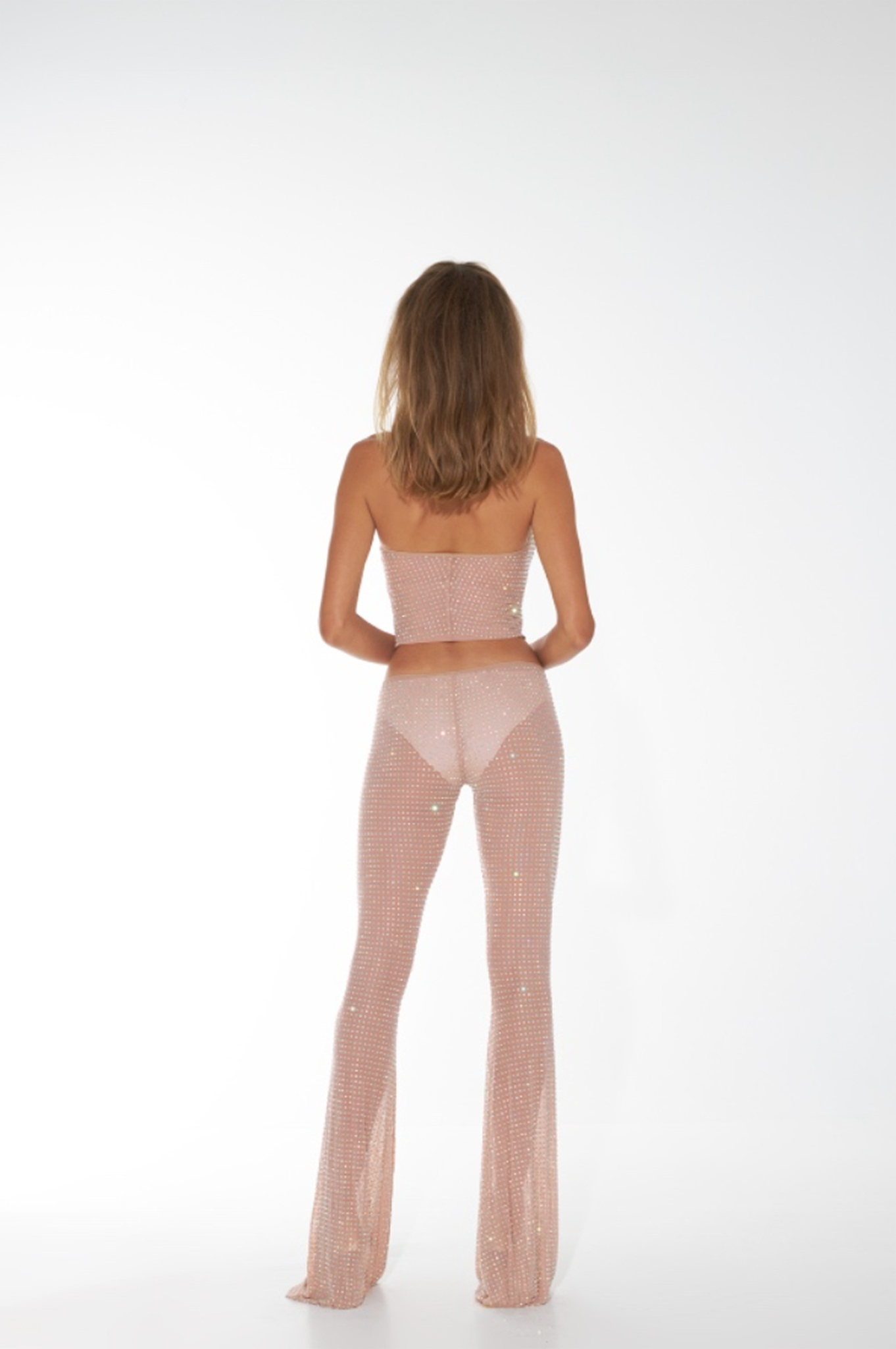 CRYSTAL TOP - Nude