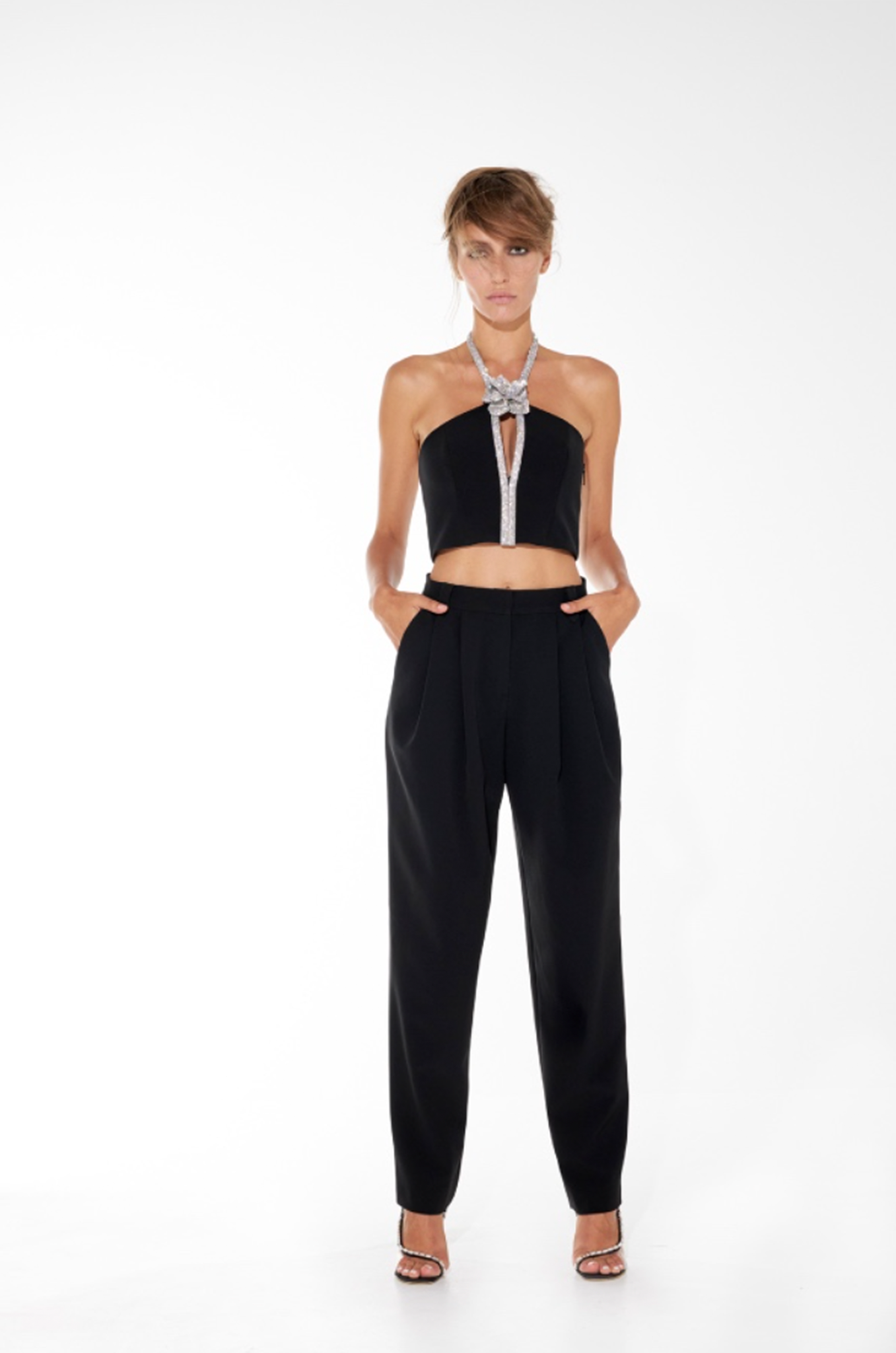TAILORED TROUSERS - Black