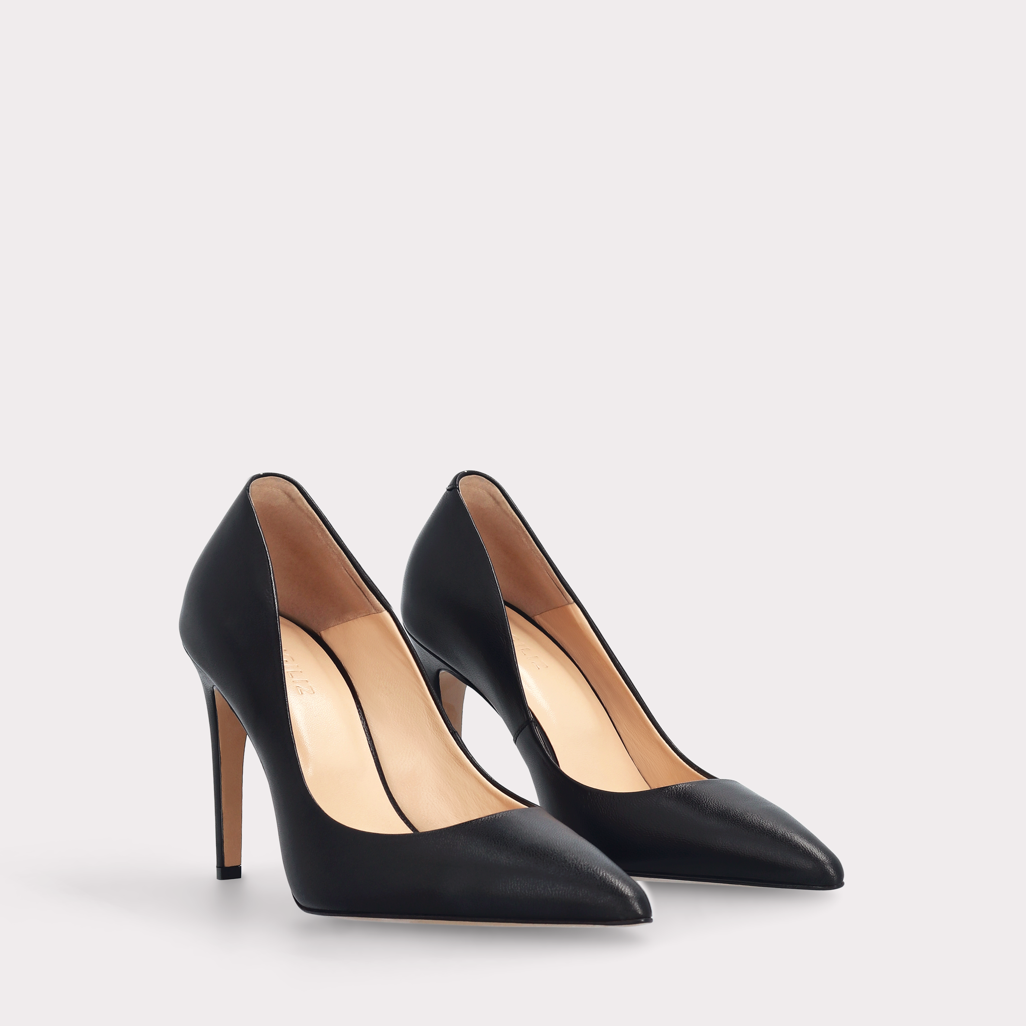 KARINA BLACK GENUINE LEATHER SHOES