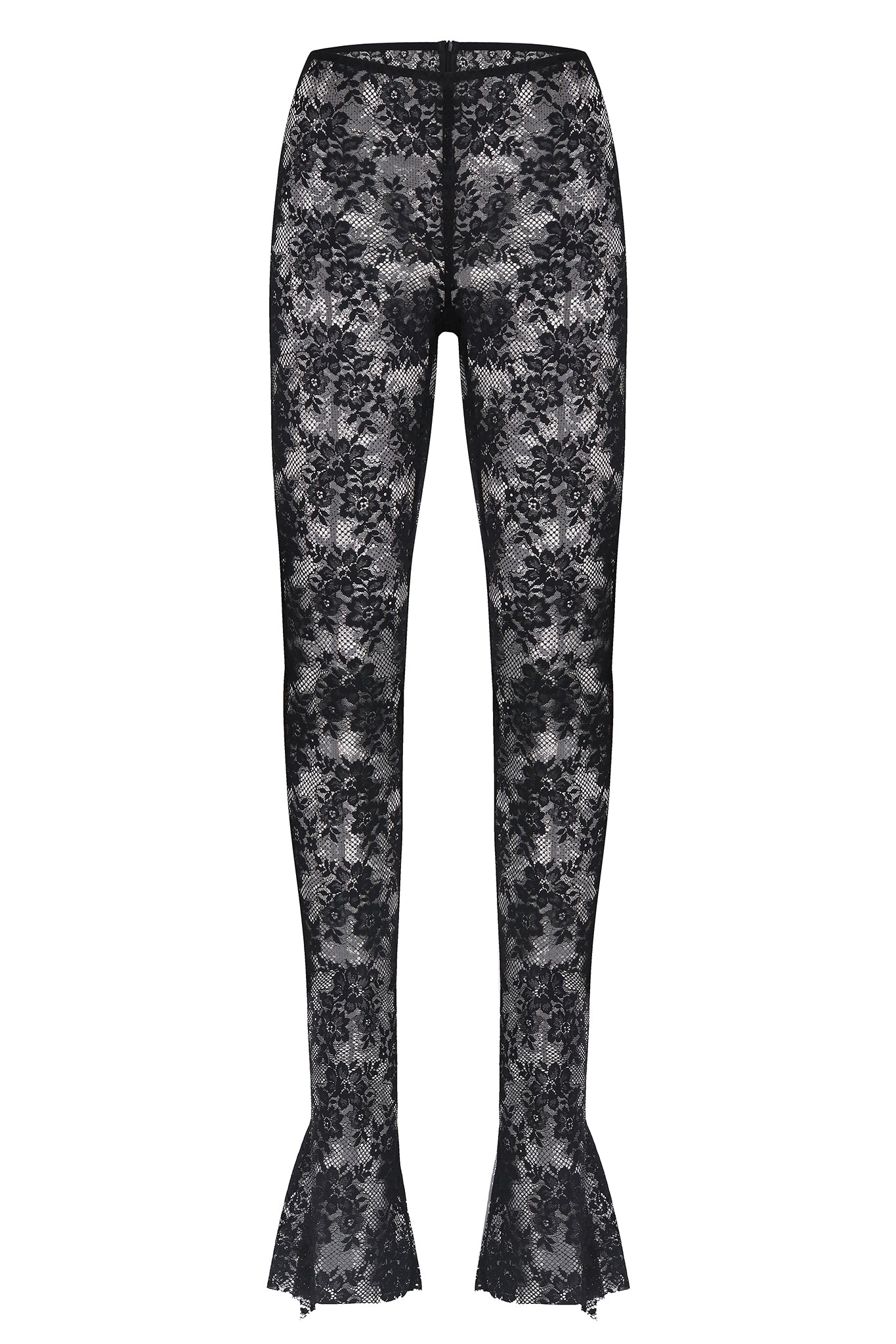 THEA LACE TROUSERS - Black