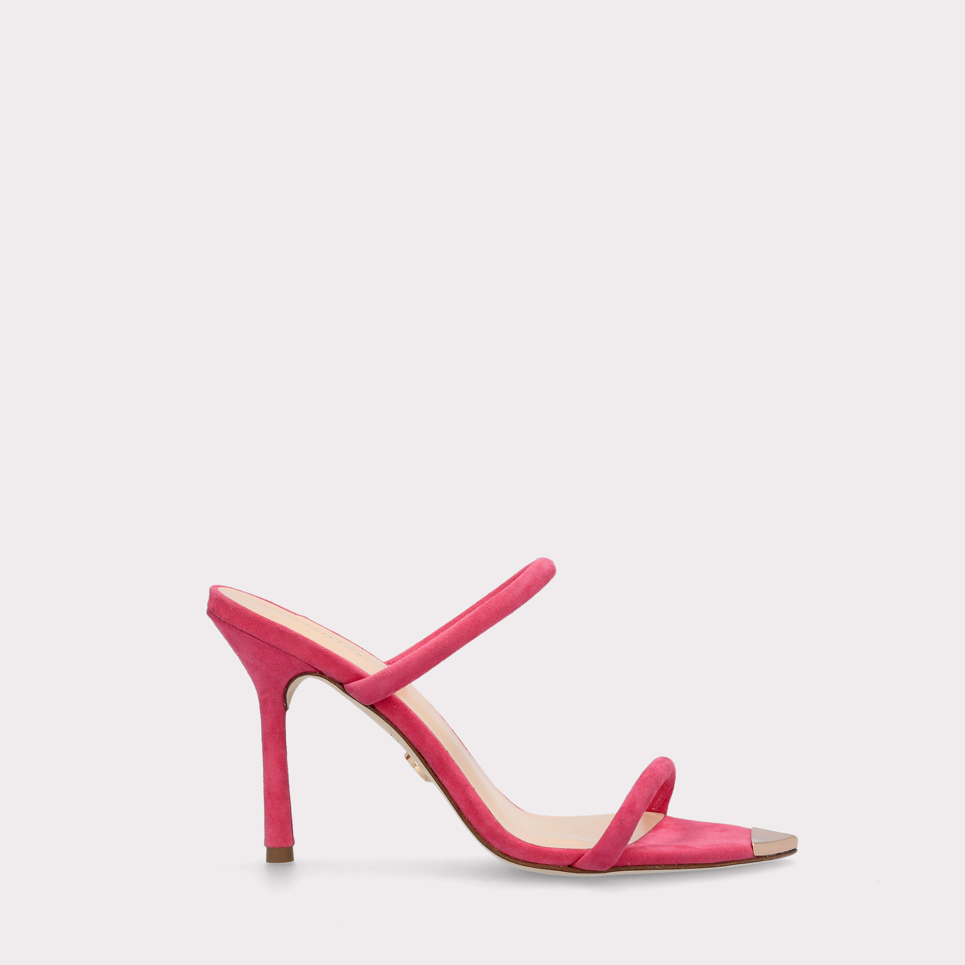 ANNY 99 FUCHSIA SUEDE LEATHER MULES