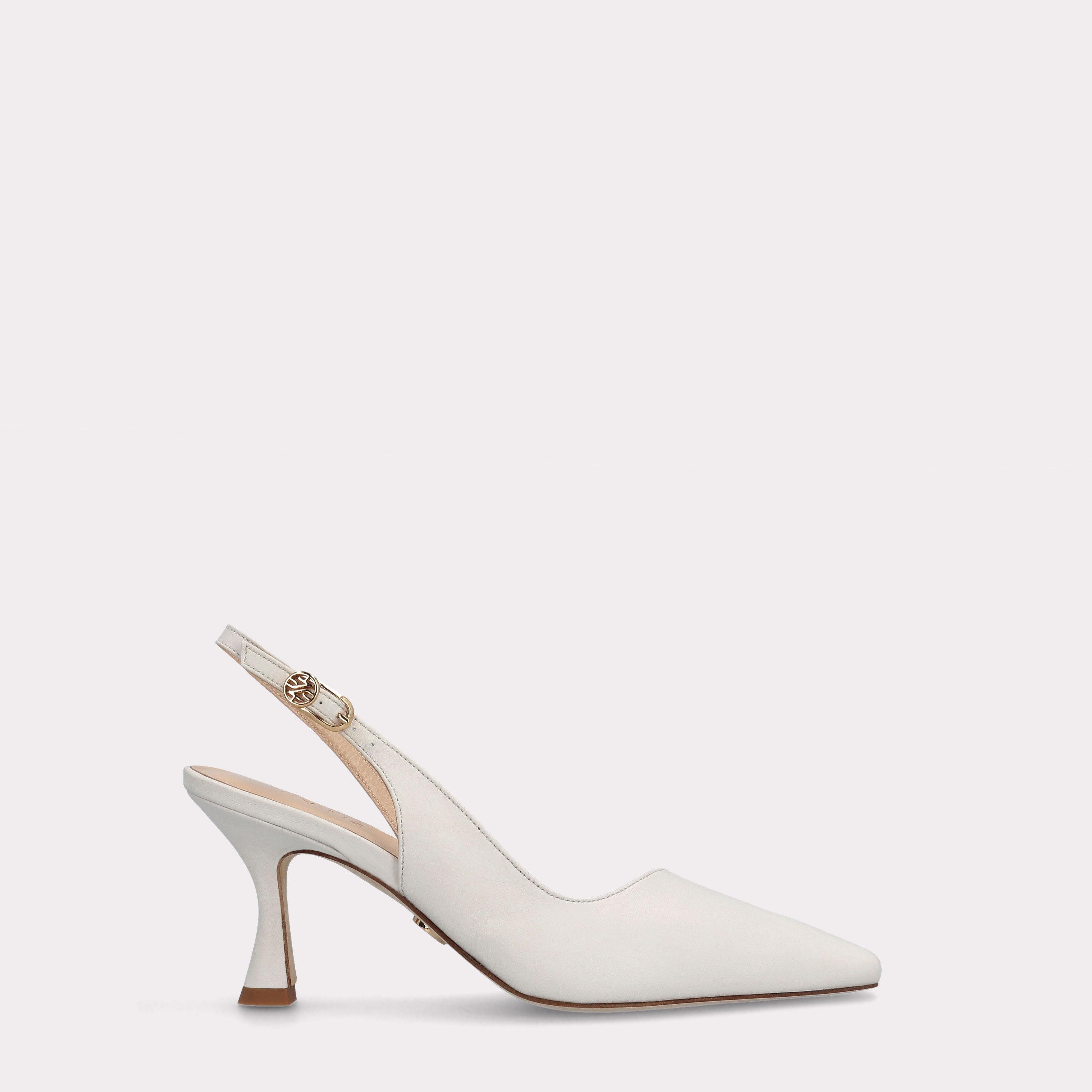 BECKA 04 IVORY LEATHER PUMPS