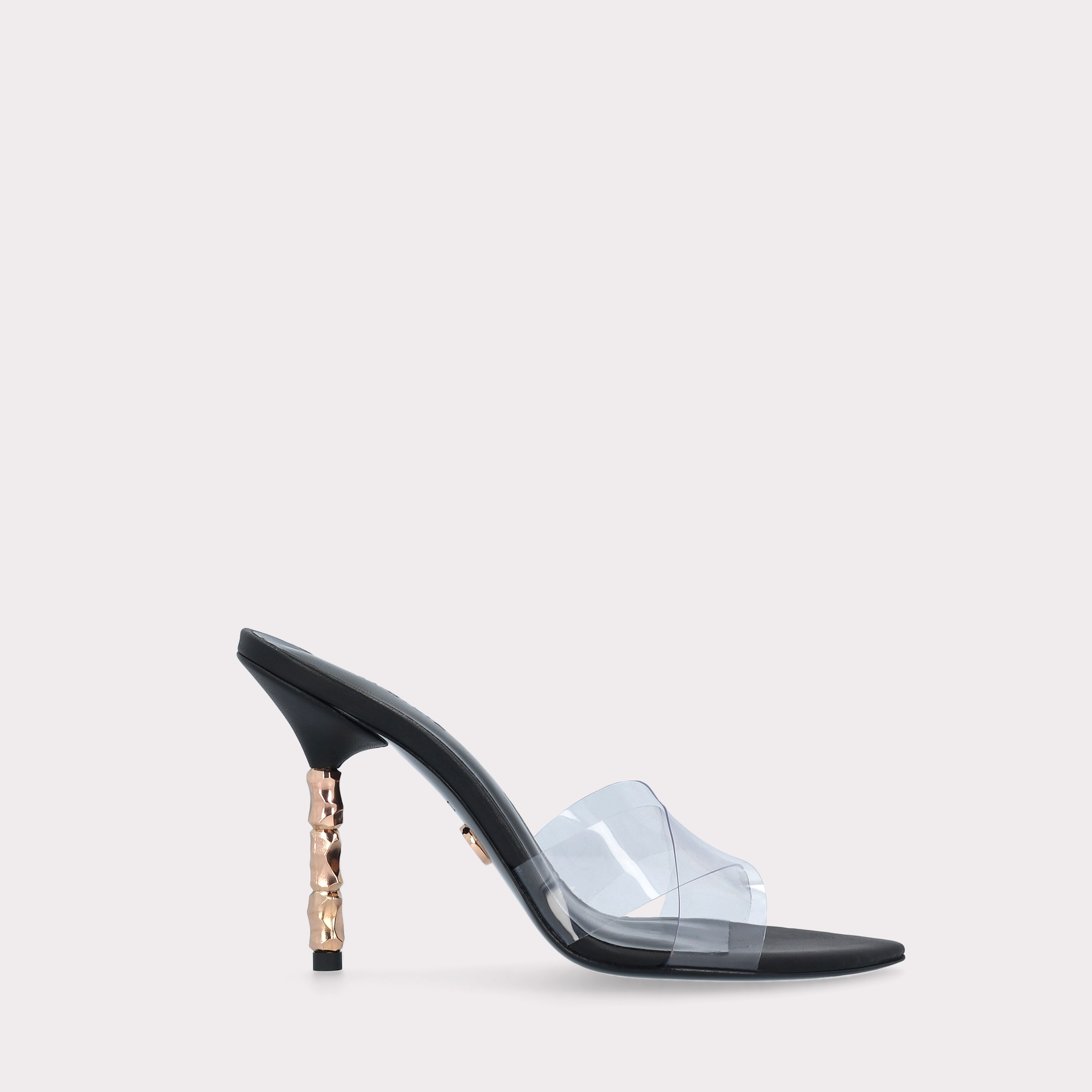 ADA 103 BLACK LEATHER MULES