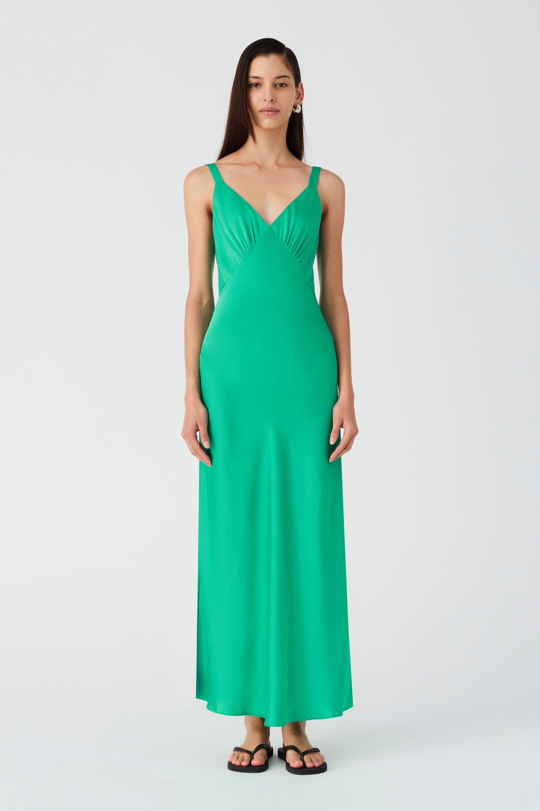 AGUSTINA SATIN MAXI DRESS