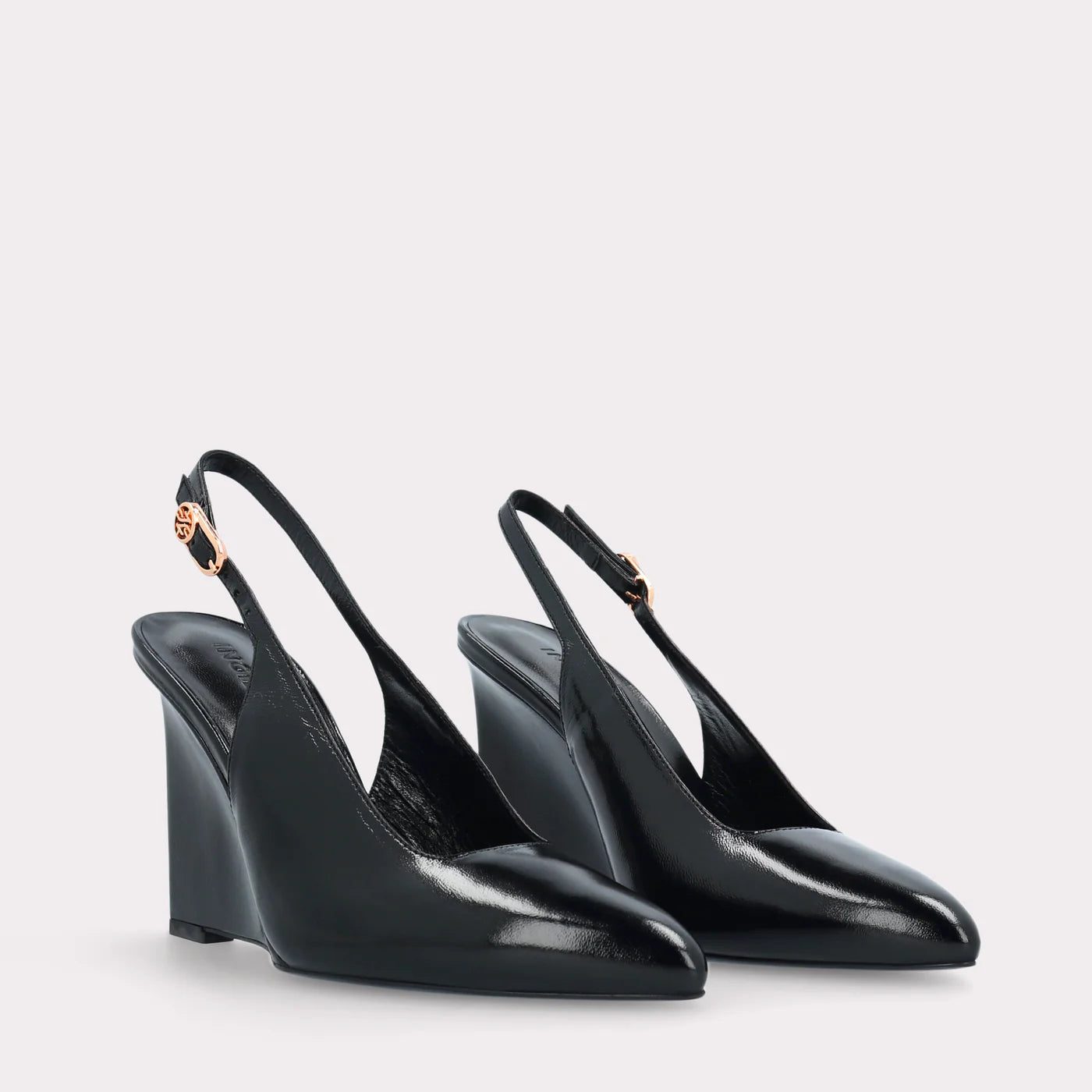 ZENA 01 BLACK LEATHER PUMPS