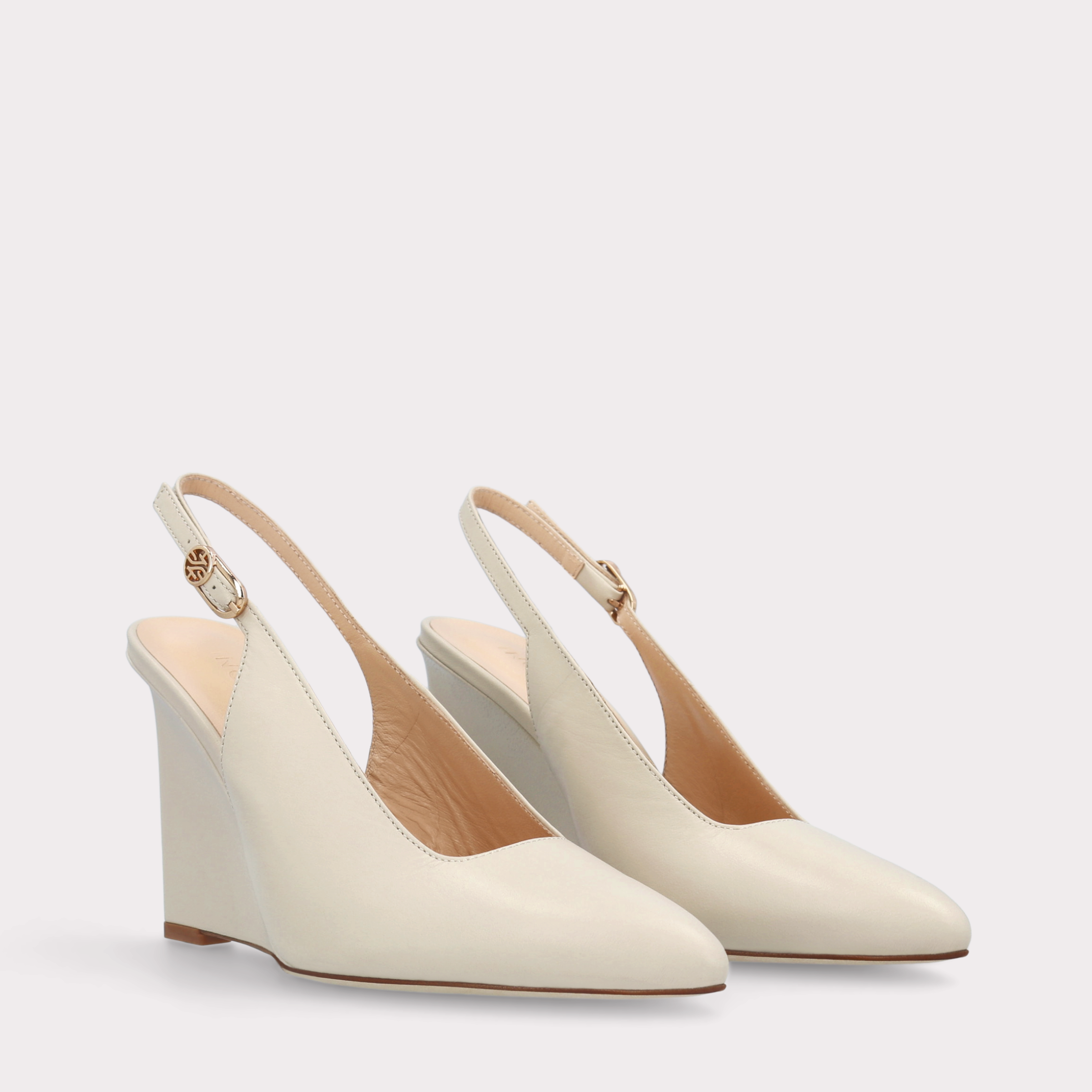 ZENA 01 IVORY LEATHER PUMPS