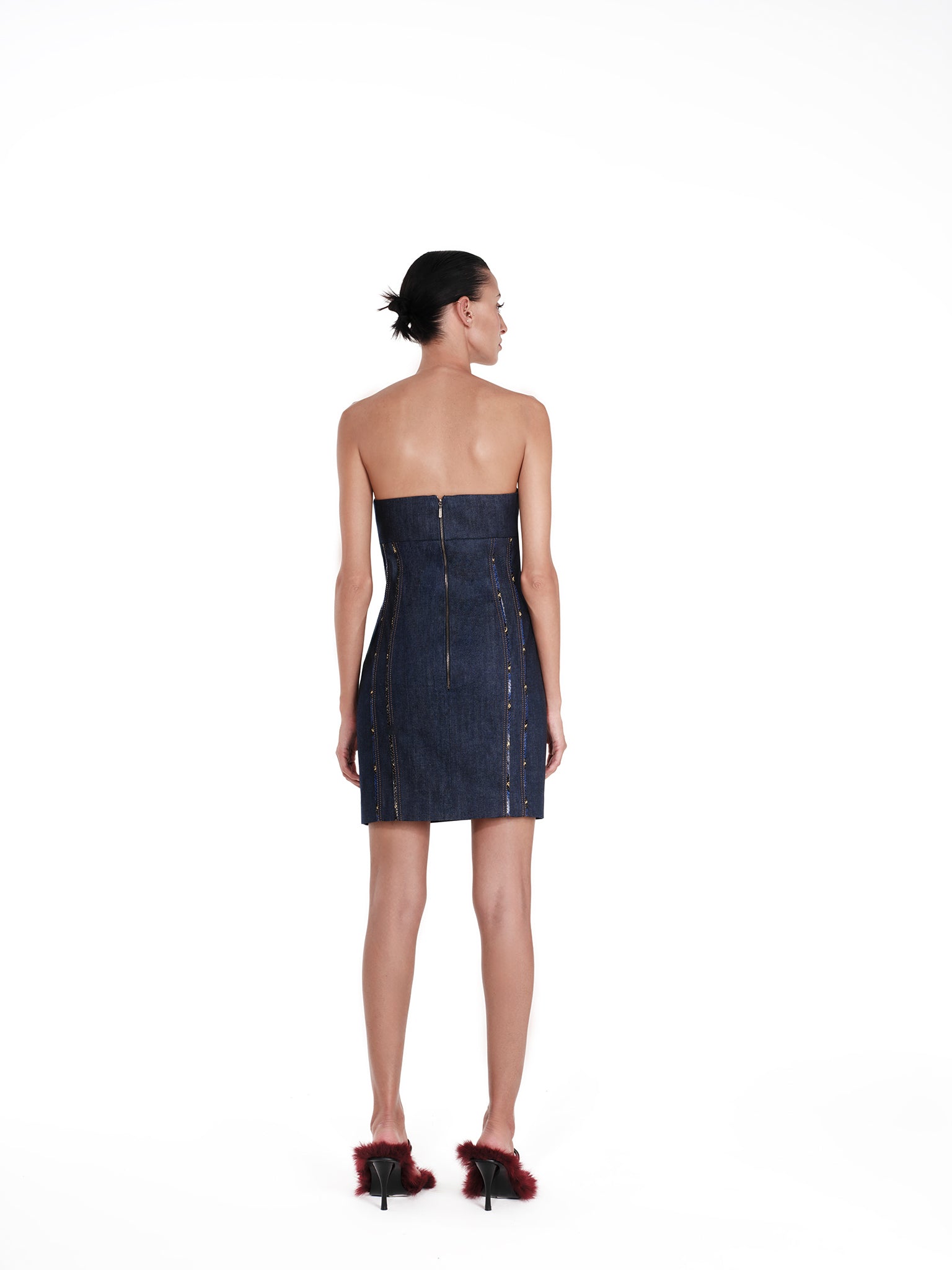 SAVANNA DENIM DRESS - Dark Blue