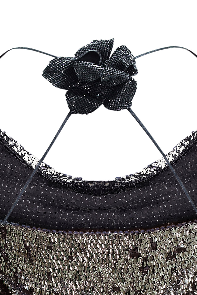 SAGE SEQUIN TOP - Graphite