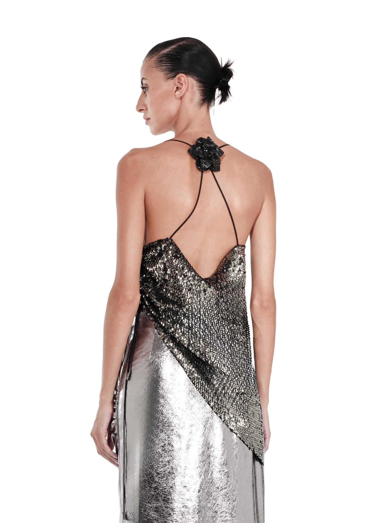 SAGE SEQUIN TOP - Graphite