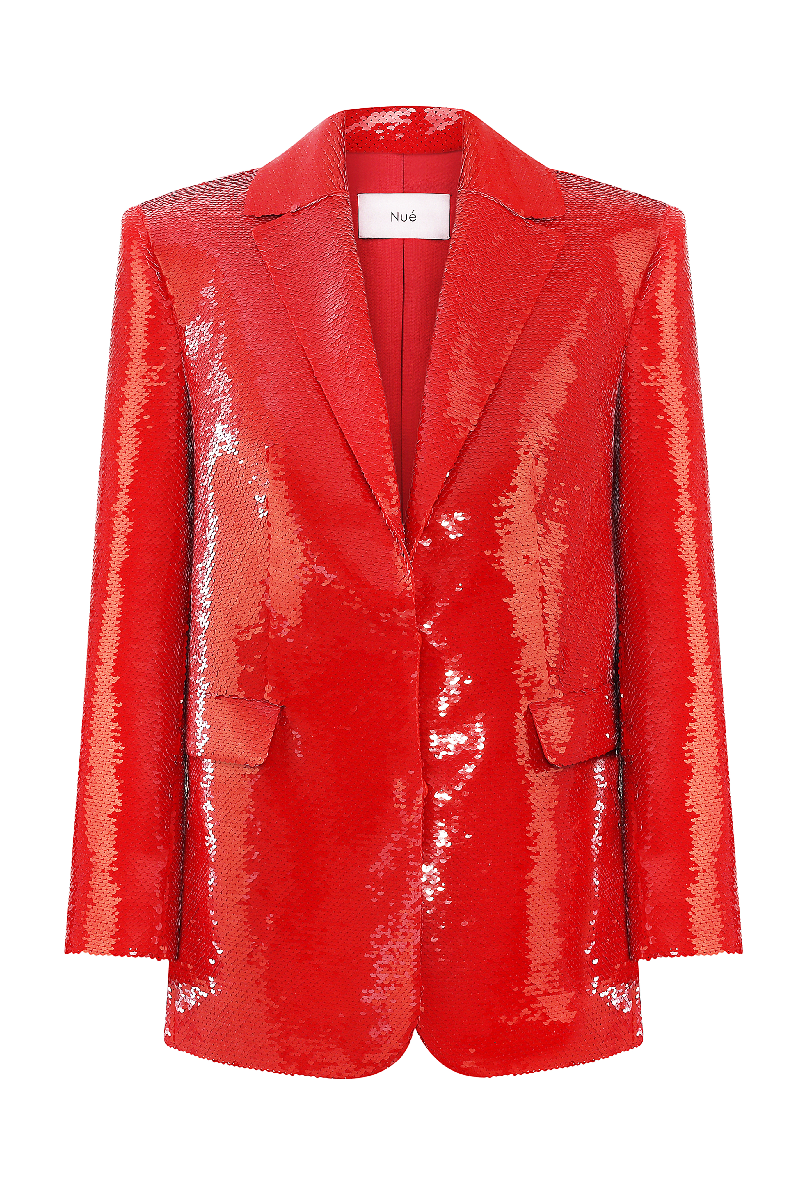 JADE SEQUIN BLAZER - Red