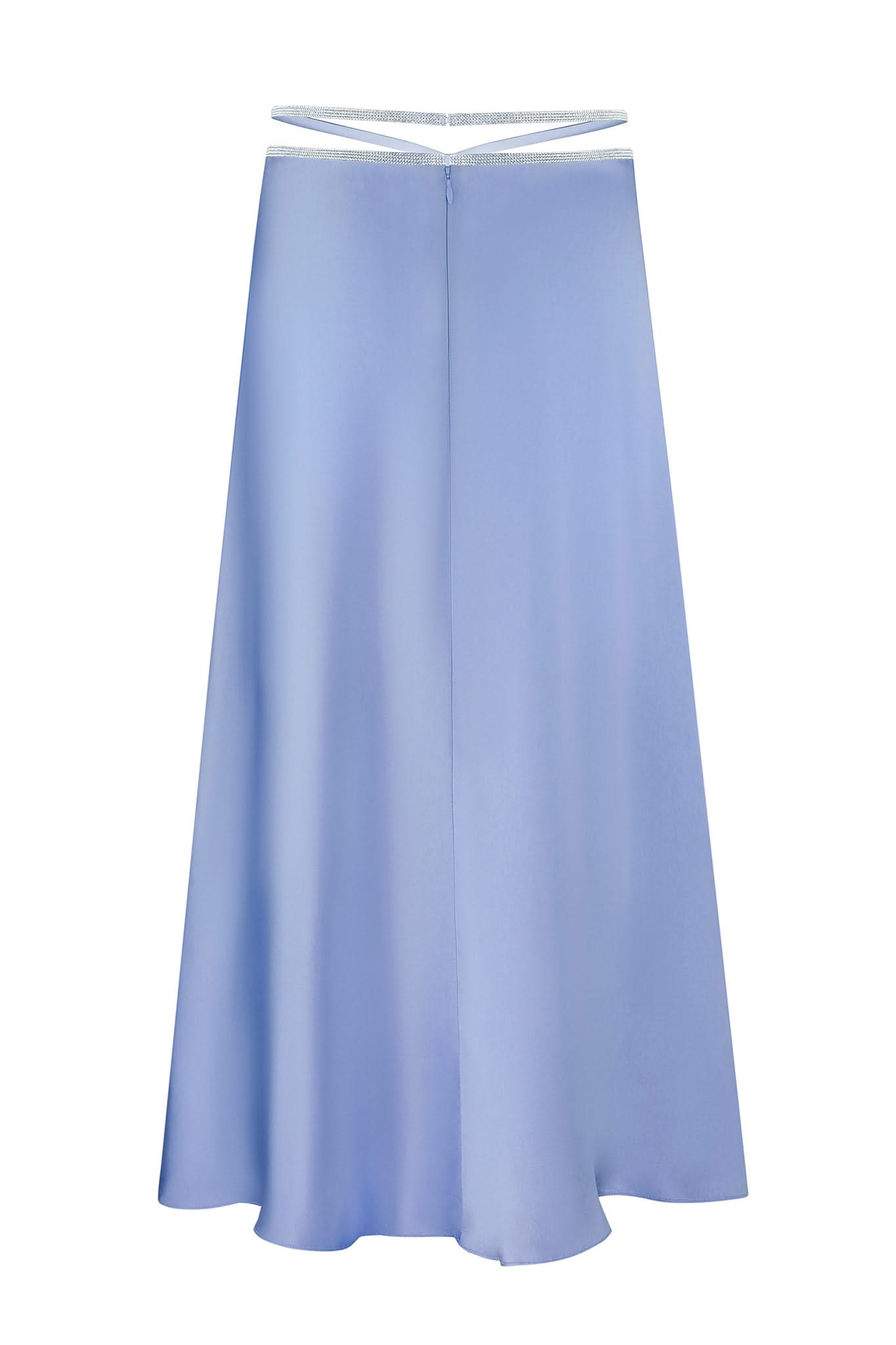 SILK SKIRT MIDI - Sky Blue