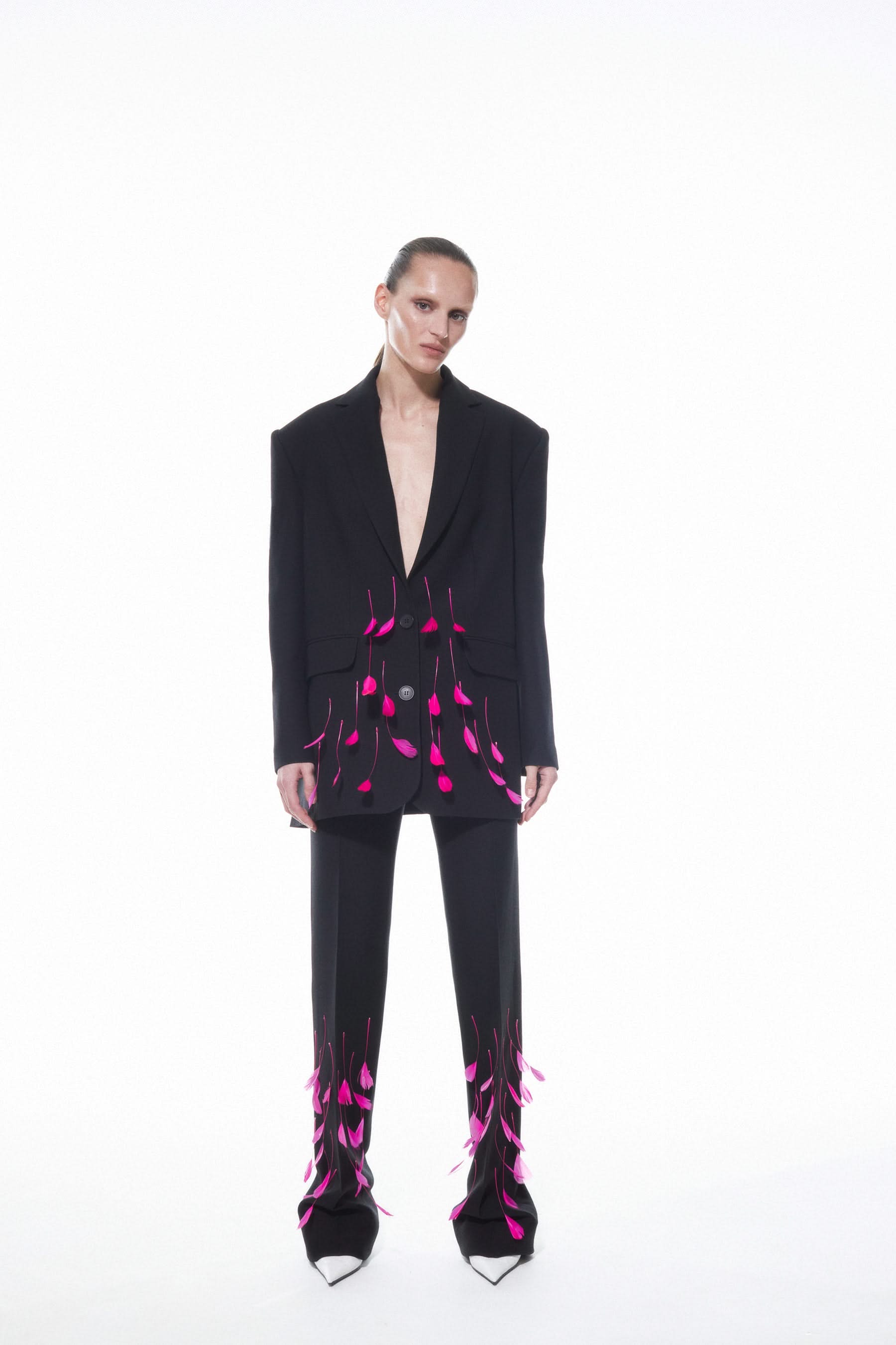 PHOENIX BLAZER - Black/Fuchsia