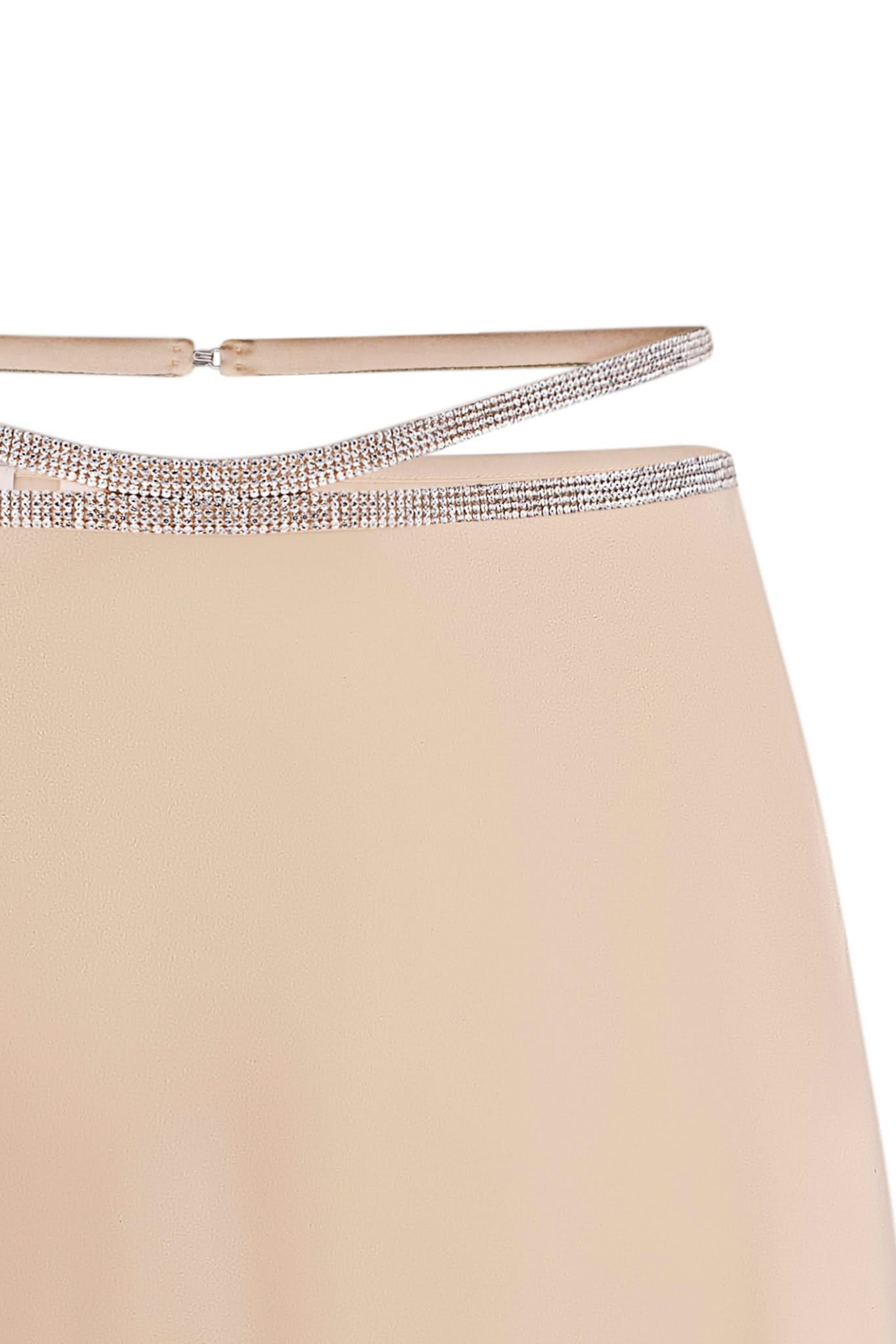SILK SKIRT MIDI - Champagne Gold