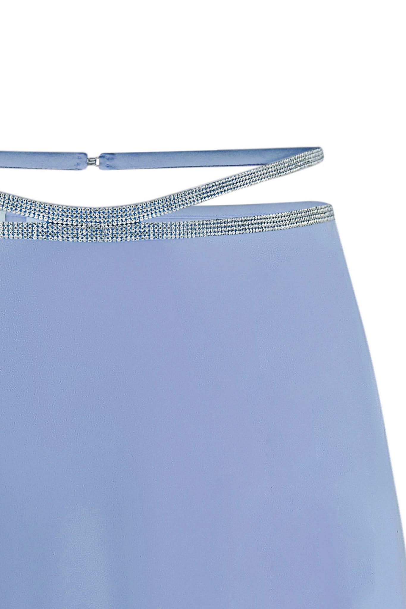 SILK SKIRT MIDI - Sky Blue