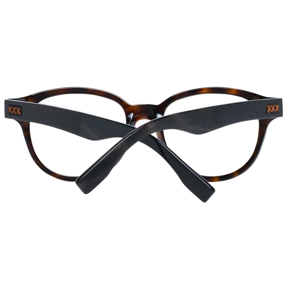 Ermenegildo Zegna Brown Men Optical Frames
