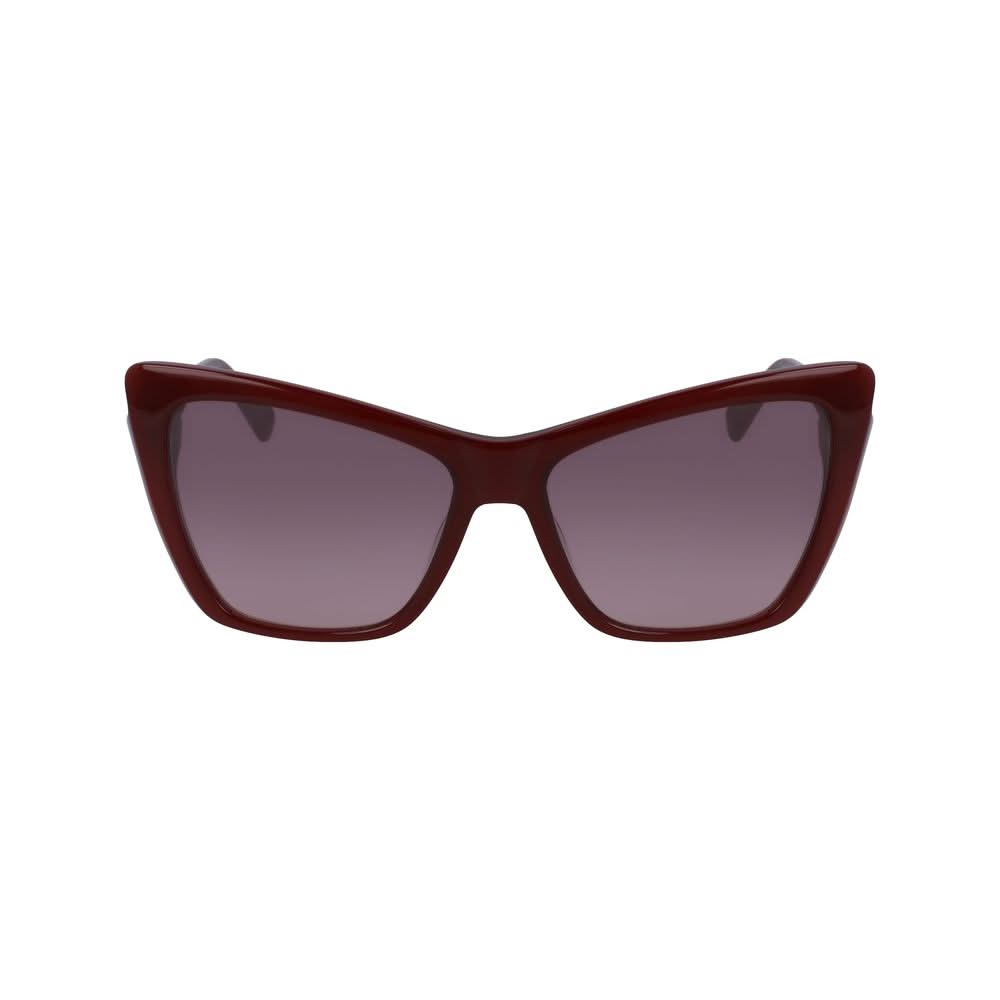 Longchamp Red Haircalf Sunglasses