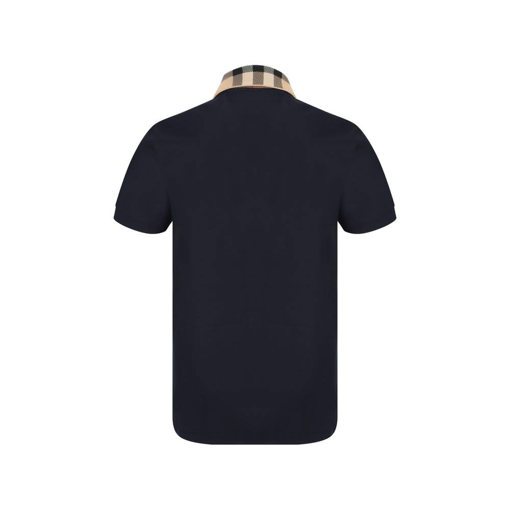 Burberry Blue Cotton Polo Shirt