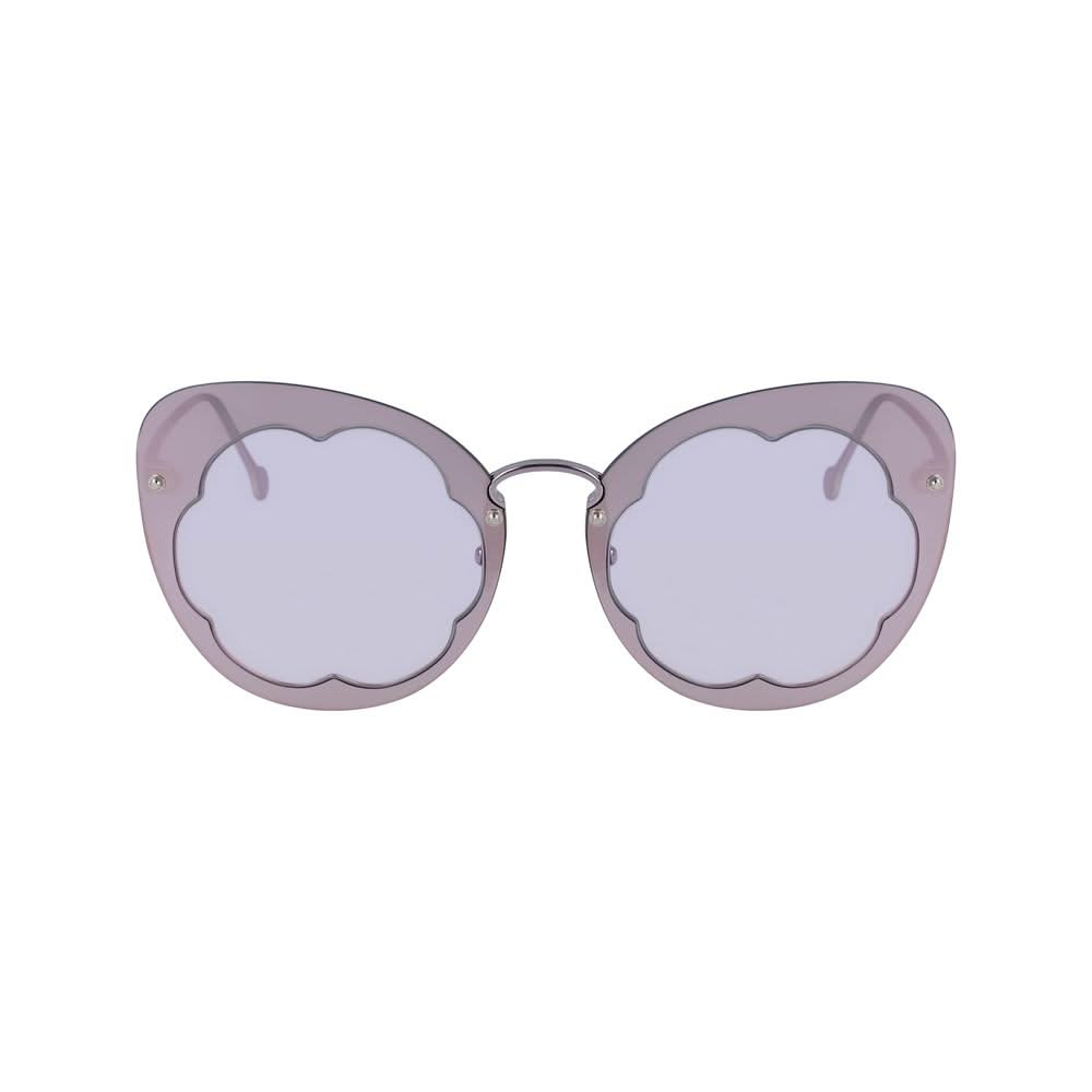 Salvatore Ferragamo Purple Metal Sunglasses