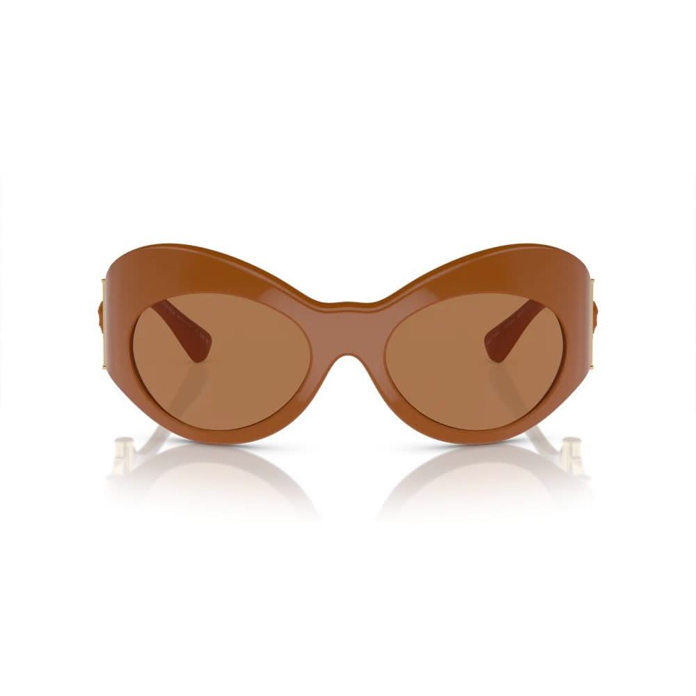Versace Brown Haircalf Sunglasses