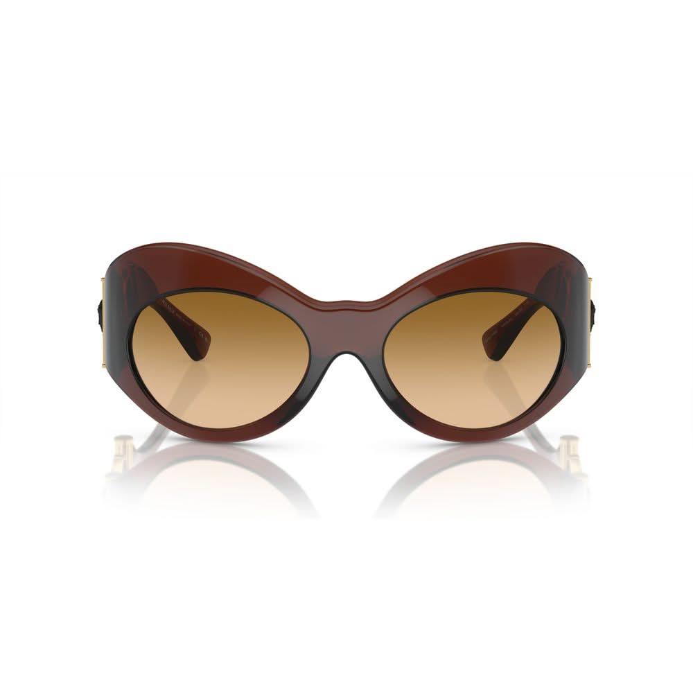 Versace Brown Haircalf Sunglasses