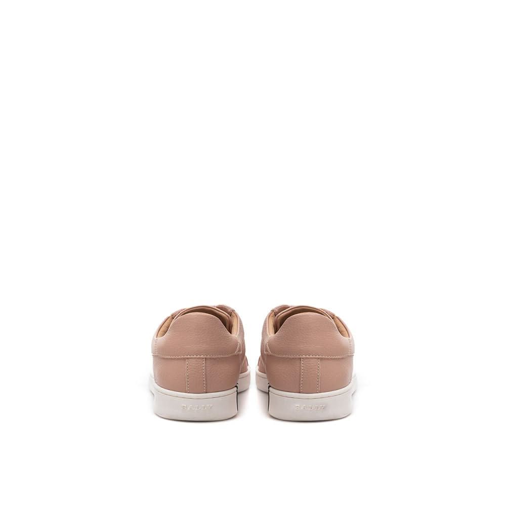 Bally Elegant Pink Leather Sneakers for Women