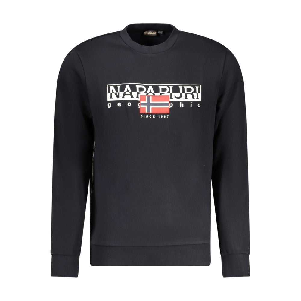 Napapijri Black Cotton Men Sweater