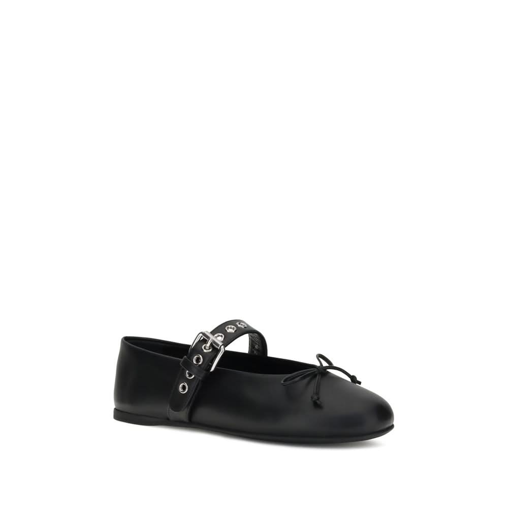 Miu Miu Leather Ballerinas
