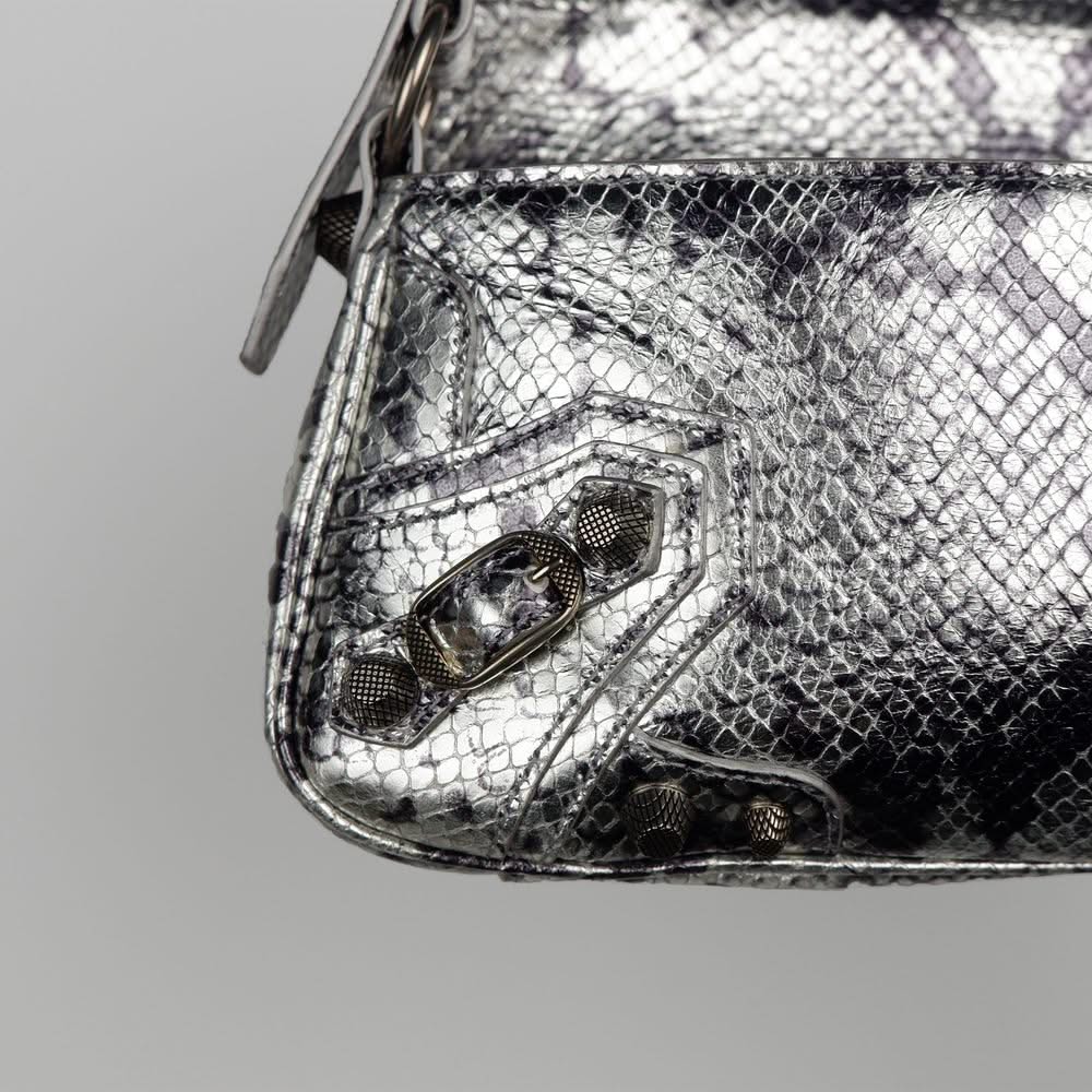 Balenciaga Gray Calfskin Handbag