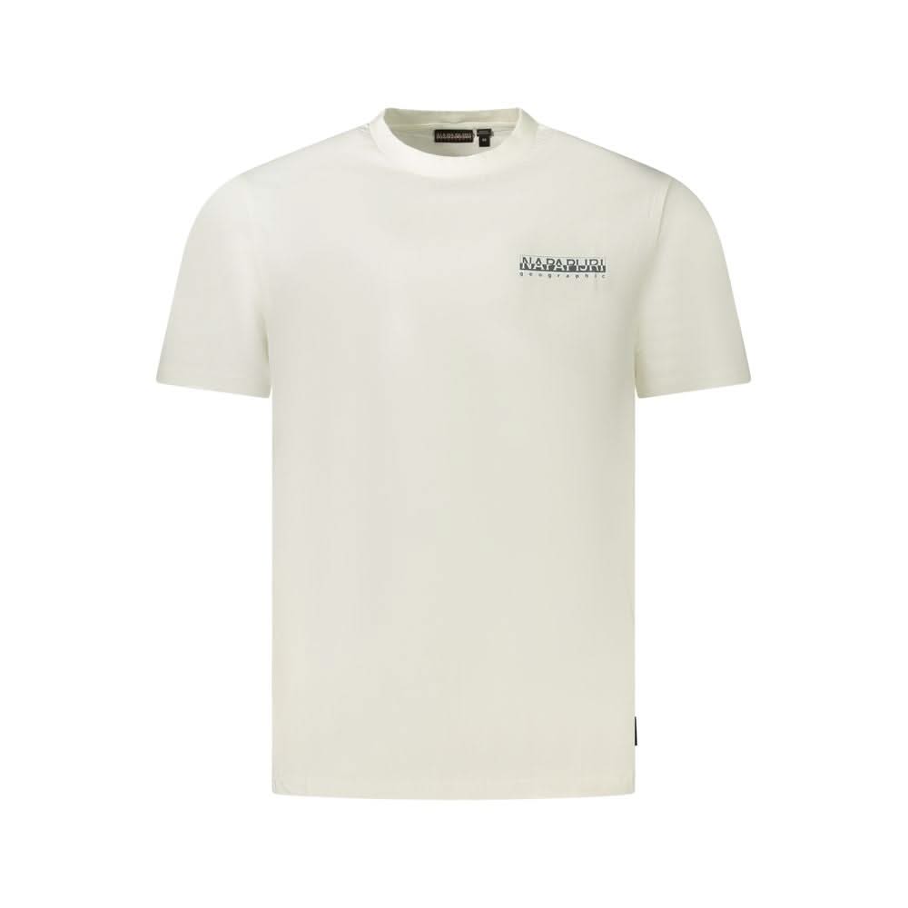 Napapijri White Cotton Men T-Shirt