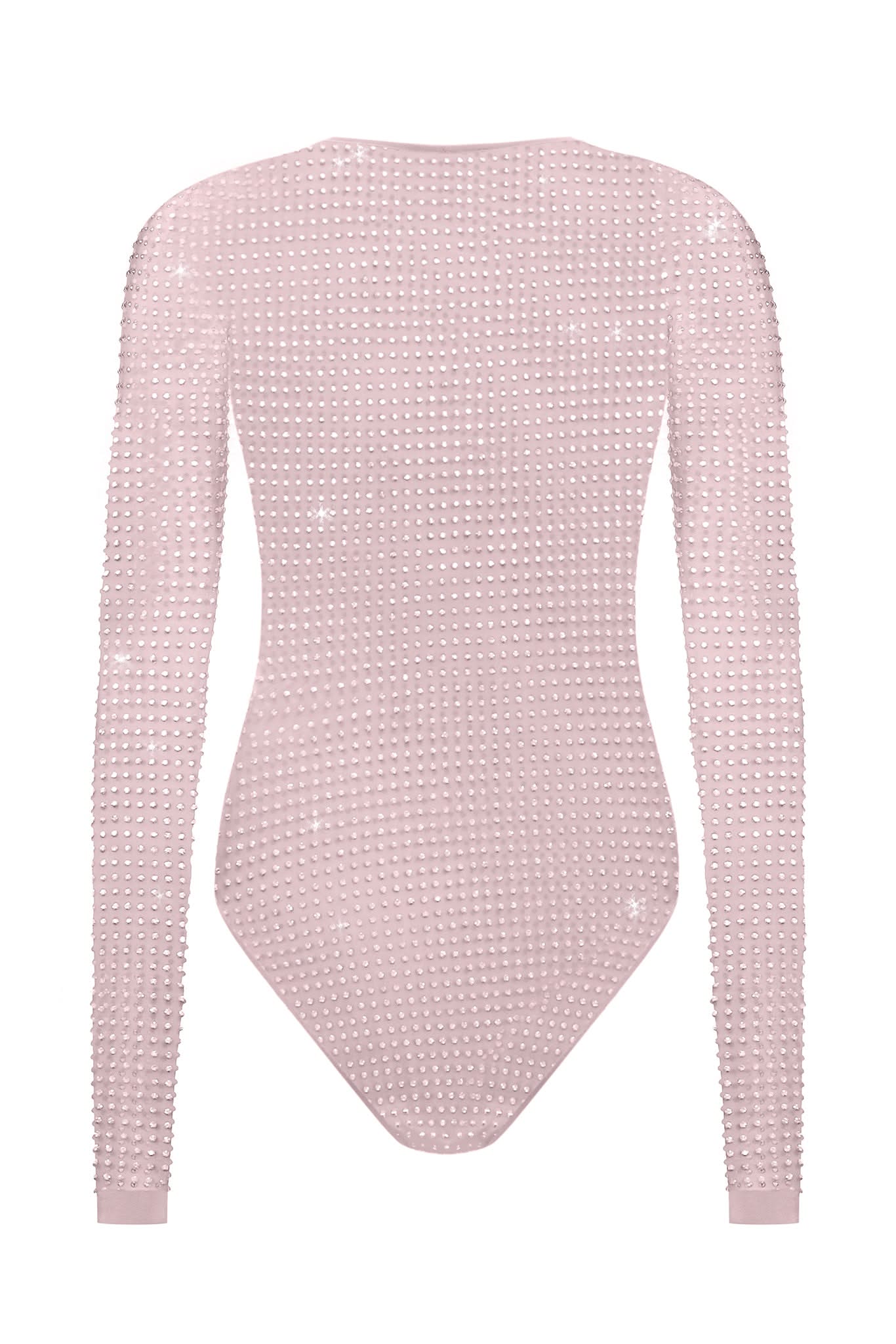 CRYSTAL BODYSUIT - Nude