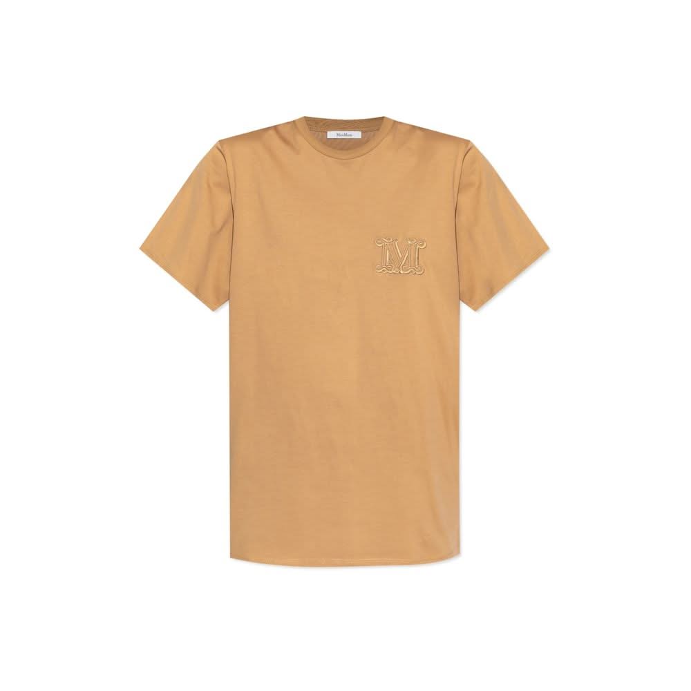 Max Mara Mango logo-embroidered T-shirt