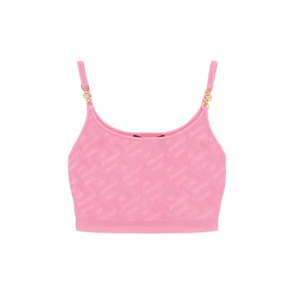 Versace La Greca Cropped Top