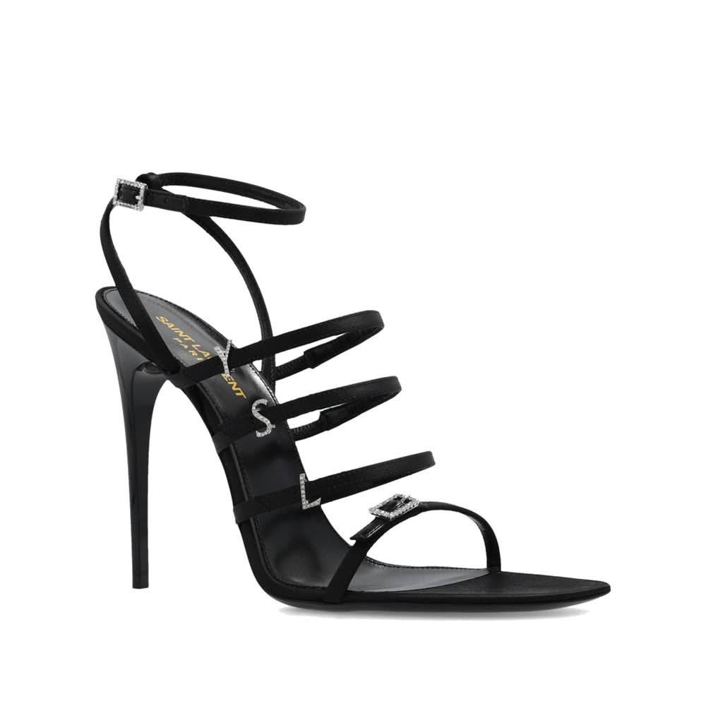 Saint Laurent Jerry Satin Sandalss